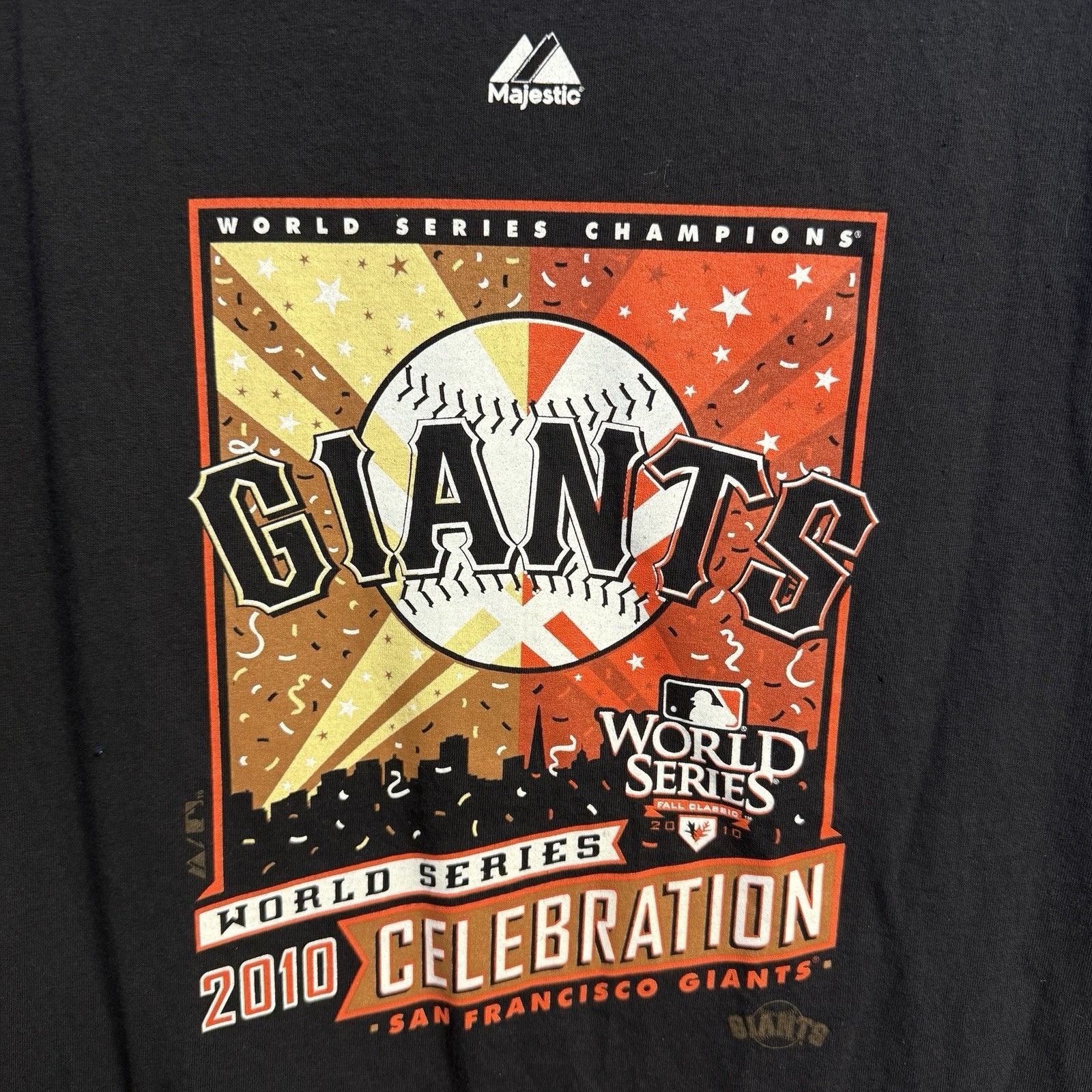 MLB San Francisco Giants 2010 World Series T Shirt Mens Large Size US L / EU 52-54 / 3 - 3 Thumbnail