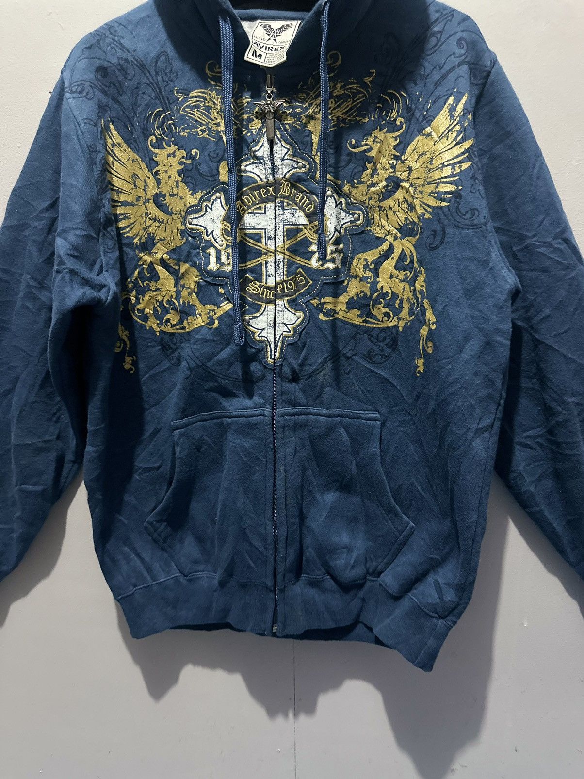 Avirex × Vintage Avirex Hoodie Mens Size M Fullzipper Size US M / EU 48-50 / 2 - 8 Thumbnail
