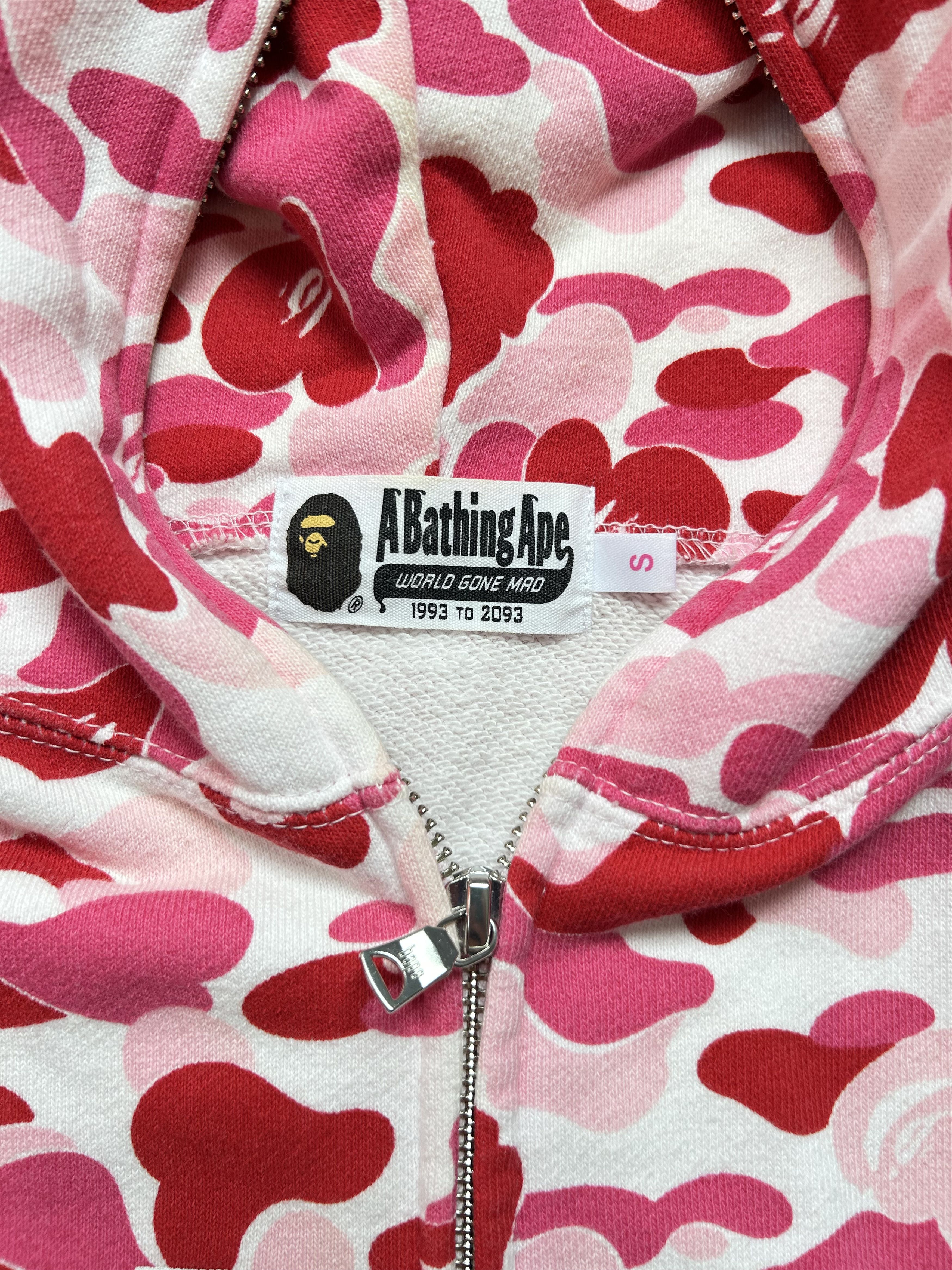 Bape BAPE LOGO ABC Camo Pink Full Zip Hoodie [Size S] Size S / US 4 / IT 40 - 5 Thumbnail