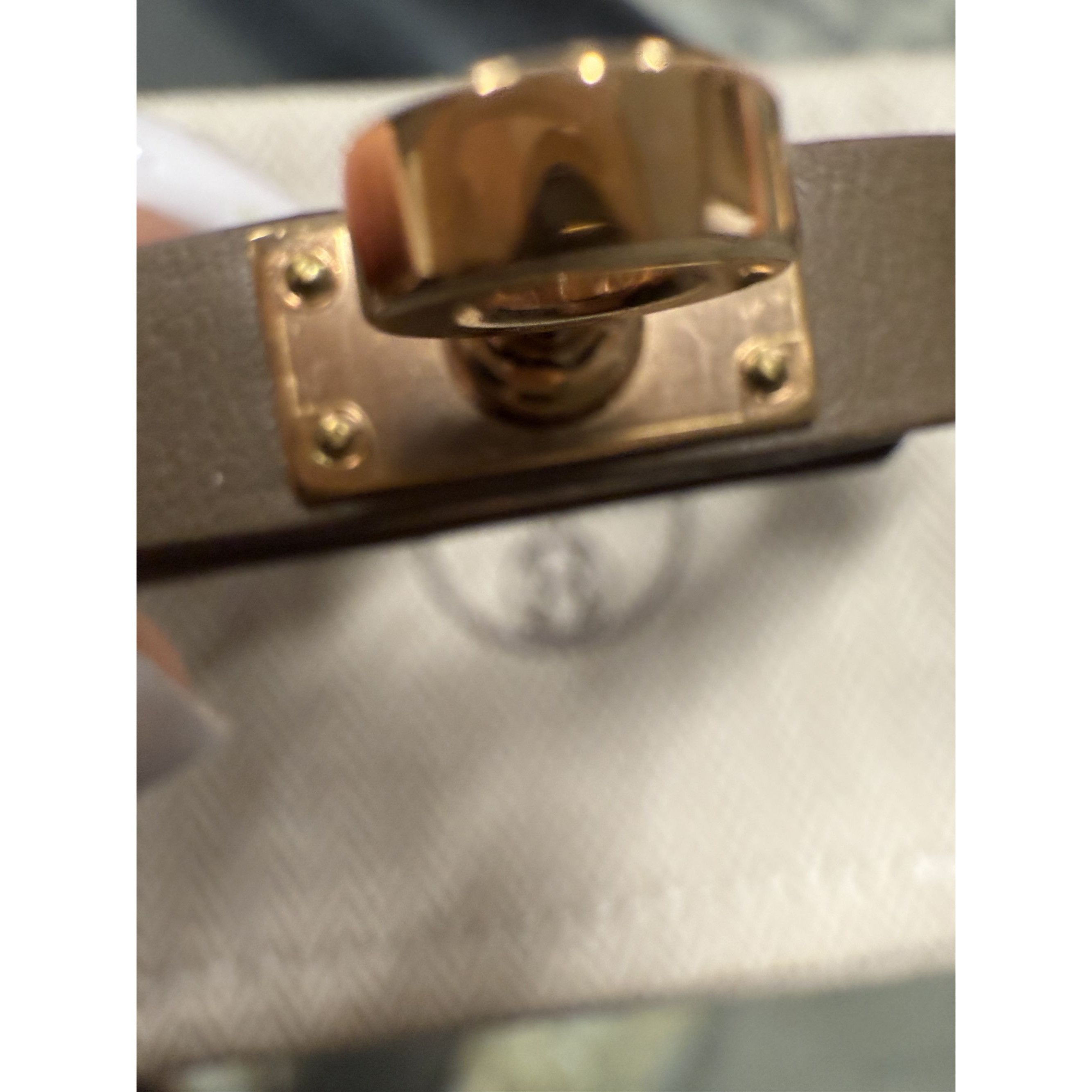 Hermes Hermès Kelly Double Tour Bracelet Leather & Gold Hardware Br Size ONE SIZE - 5 Thumbnail