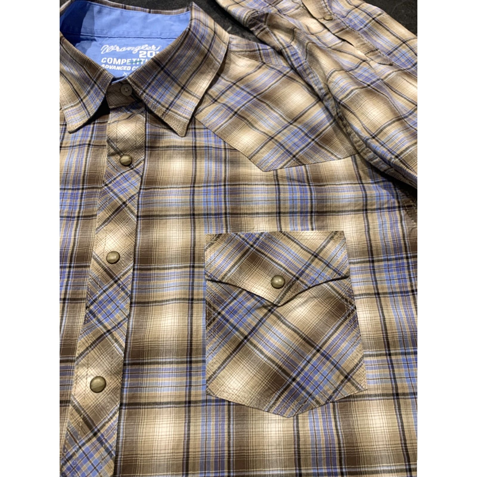 Wrangler VINTAGE Wrangler Western Shirt Men’s XL Long Sleeve Plaid Brown Cowboy Rodeo Button-Up Size US XL / EU 56 / 4 - 4 Thumbnail