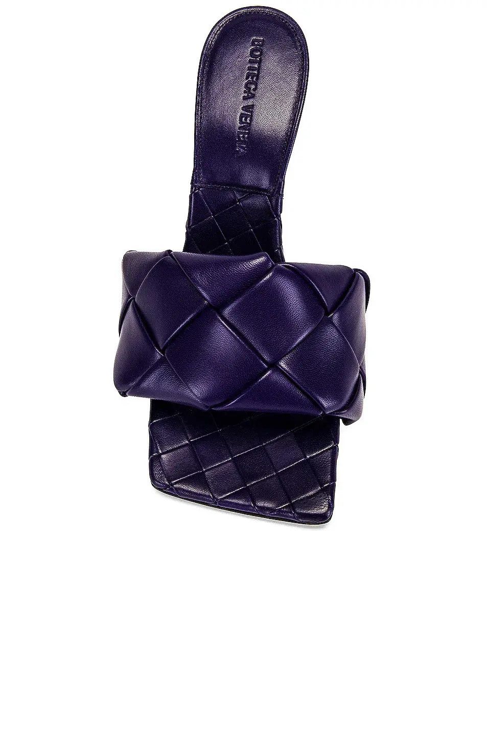 Bottega Veneta o1n1vont0125 Lido Mules in Dark Purple Size US 5.5 / IT 35.5 - 2 Thumbnail