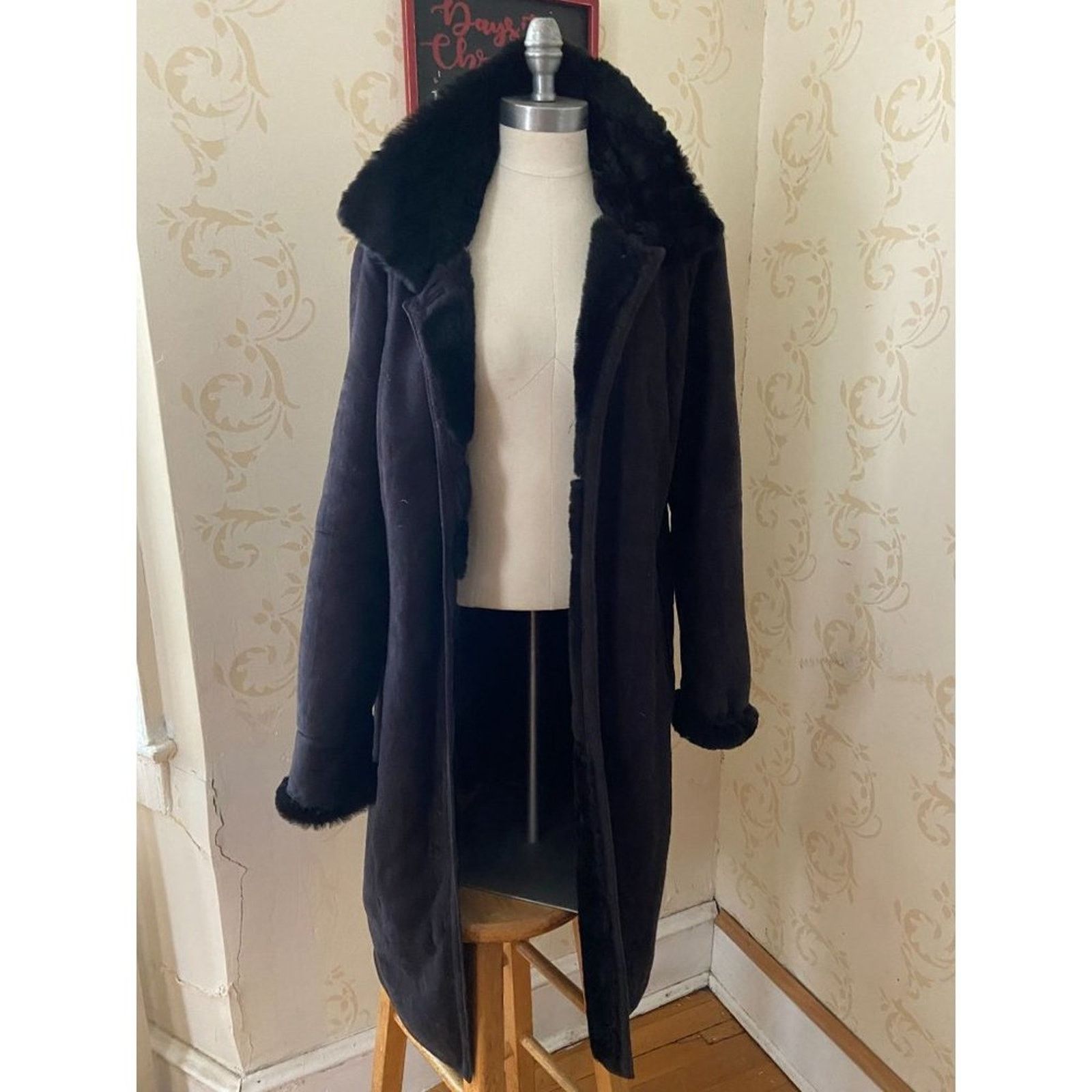 Dominic Bellissimo Beautiful Black 100% Shearling Ladies Lge
