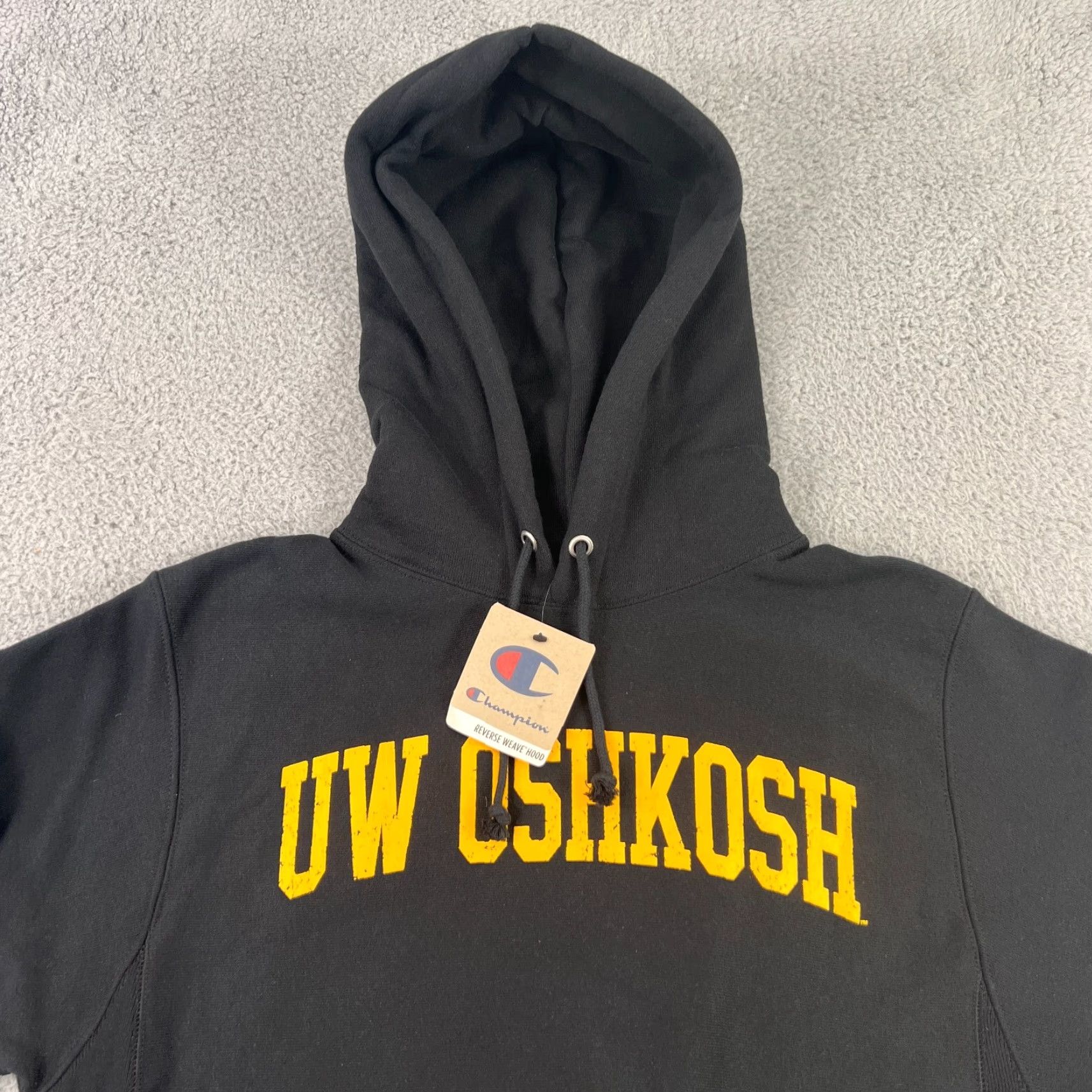 Champion VINTAGE Champion Reverse Weave Sweater Mens Small Pullover 90s Black Reversible Size US S / EU 44-46 / 1 - 2 Thumbnail