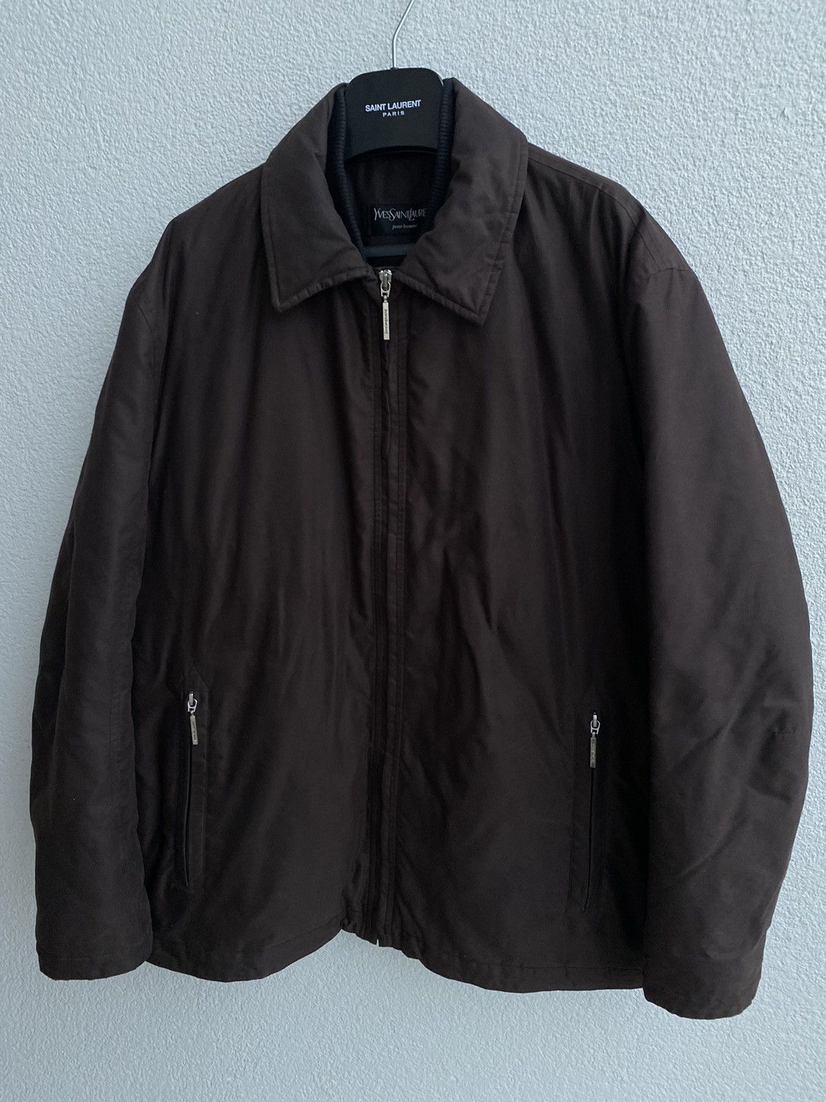 image of Vintage x YVES Saint Laurent Brown Warm YSL Jacket Soft YSL Parka YSL Bomber, Men's (Size XL)
