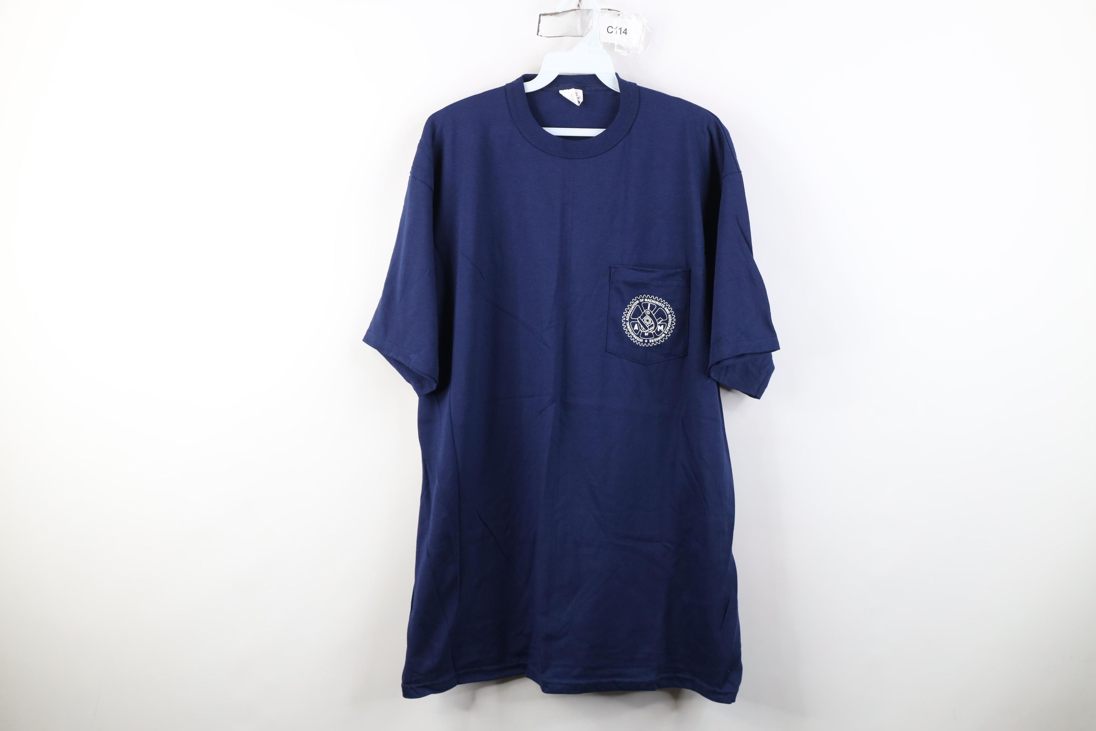 Vintage Deadstock Vintage 90s Machinist Aerospace Union T-Shirt Size US XL / EU 56 / 4 - 1 Thumbnail