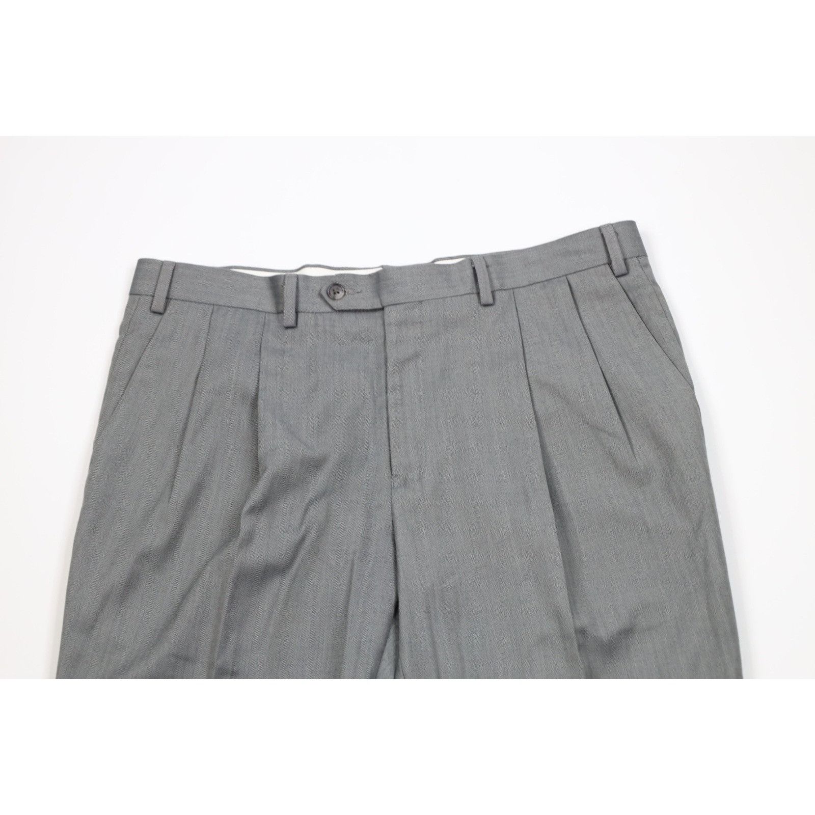 Polo Ralph Lauren Vintage 90s Ralph Lauren Herringbone Wide Leg Chino Pants Size US 36 / EU 52 - 2 Thumbnail