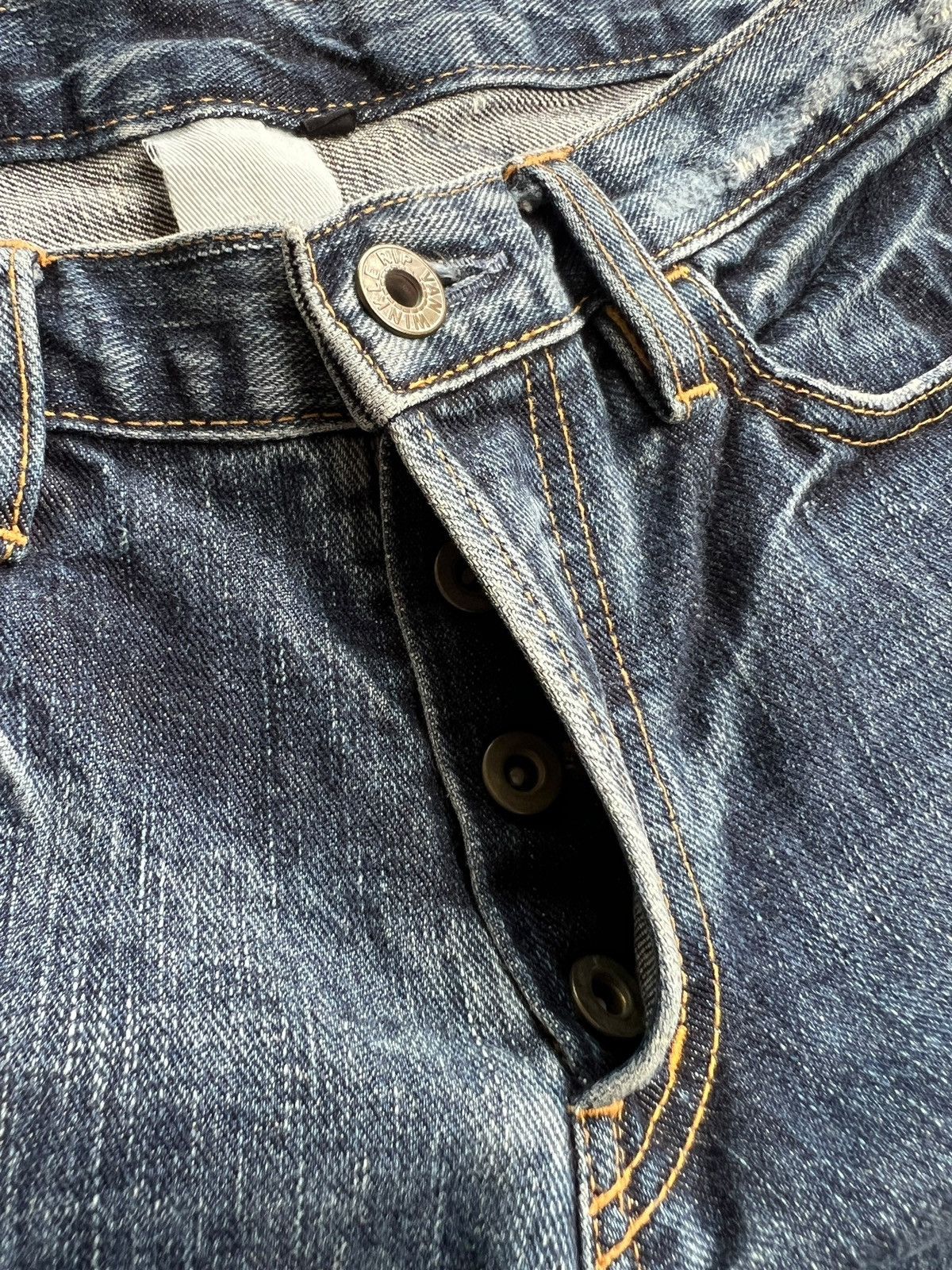 RIPVANWINKLE 1990s Rip Van Winkle Light Boot Cut Ripped Jeans Size US 31 - 12 Thumbnail