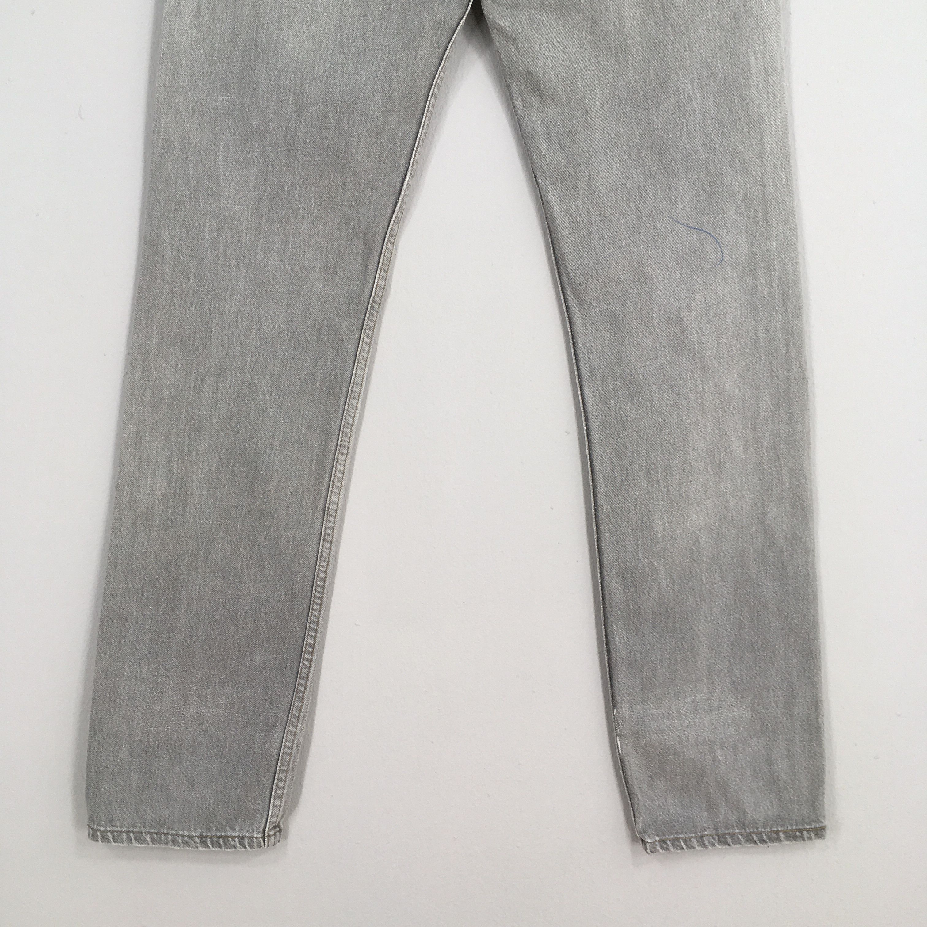 Levi's Size 27x32 Vintage 90s Levi's 501 Faded Black Jeans S366 Size 27" / US 4 / IT 40 - 10 Thumbnail