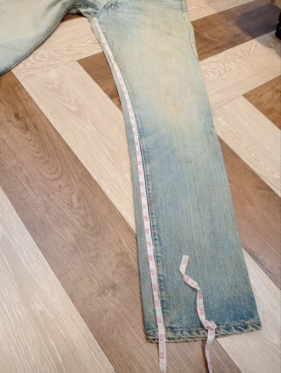 Levi's LEVI'S VINTAGE 505-0217 TOP BUTTON #8 DISTRESSED DENIM PANTS Size US 32 / EU 48 - 18 Thumbnail