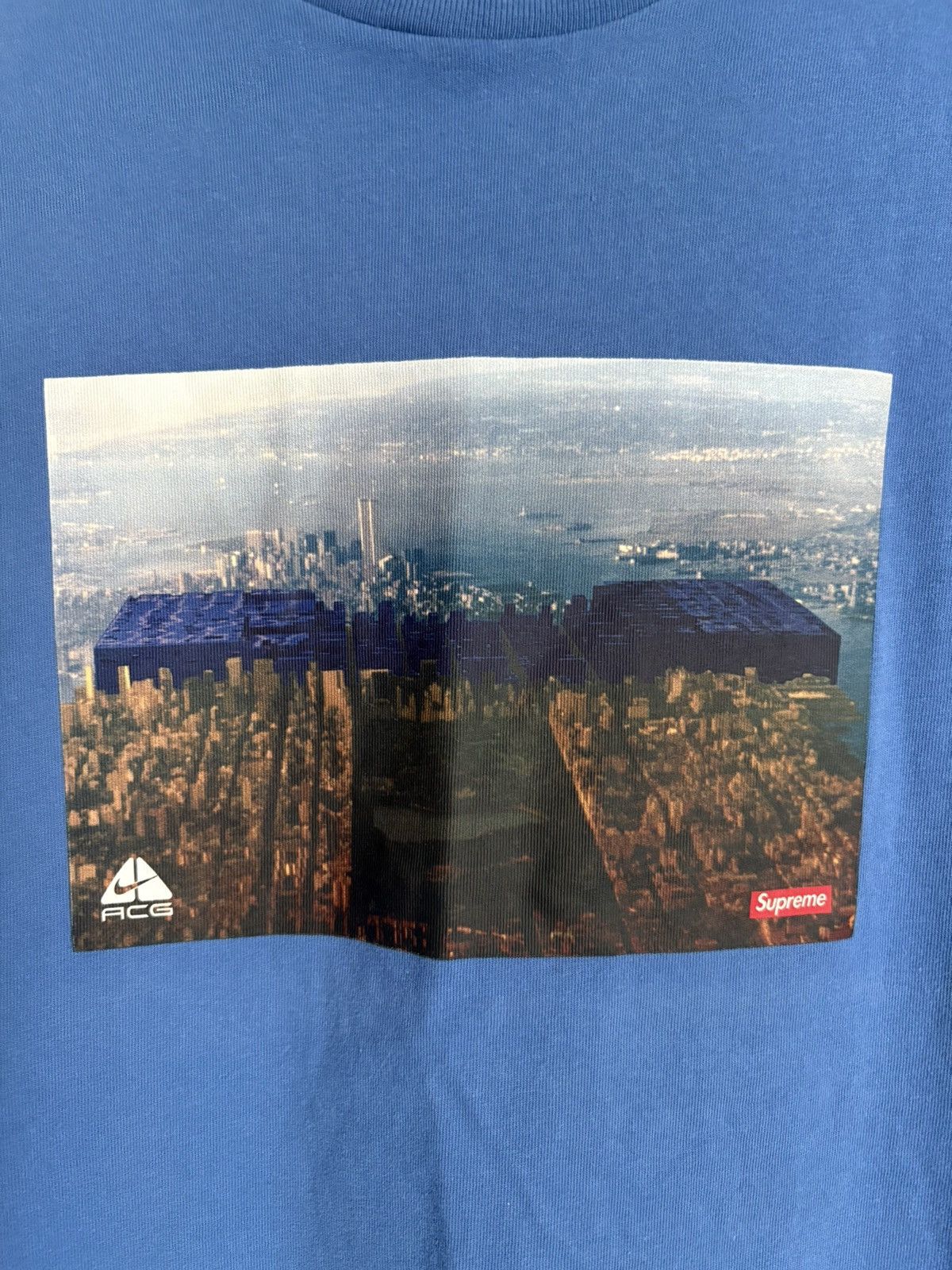Nike ACG × Supreme Supreme X Nike ACG Manhattan Tee (Blue, SS22) Size US L / EU 52-54 / 3 - 2 Thumbnail