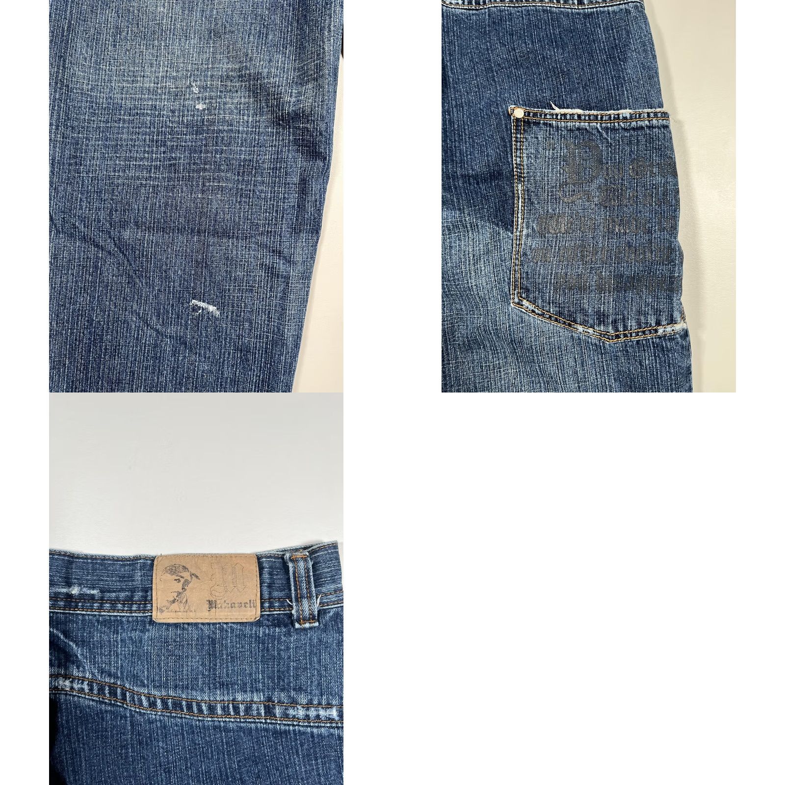 Vintage Makaveli Jeans Mens 38 Blue Baggy Hip Hop Y2K Streetwear Jeans Size US 38 / EU 54 - 8 Thumbnail
