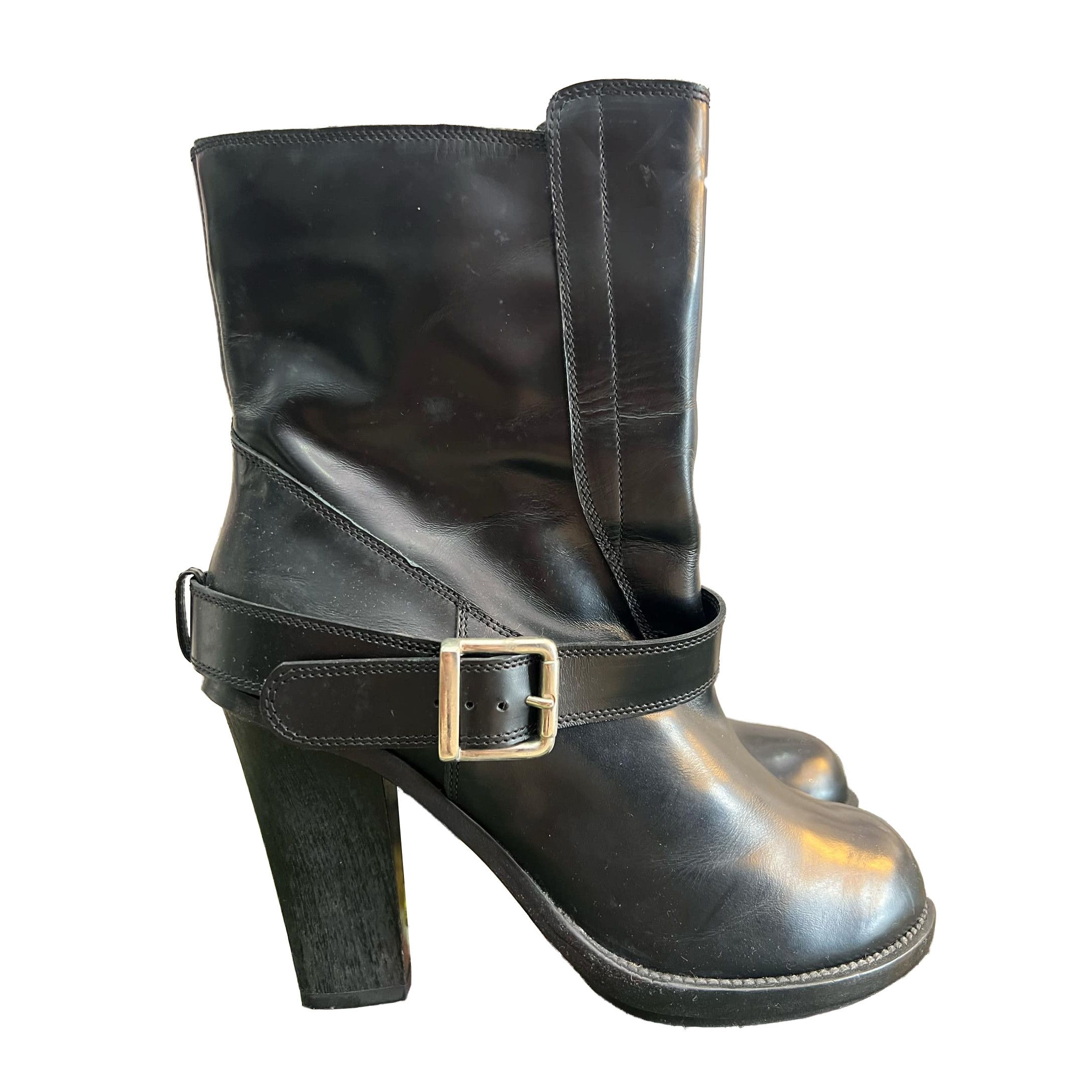 Chloe Chloé black leather boots Size US 10 / IT 40 - 2 Thumbnail
