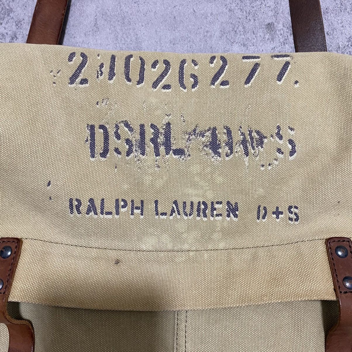 Ralph Lauren VINTAGE RALPH LAUREN D&S MILITARY CANVAS MESSENGER BAG Size ONE SIZE - 4 Thumbnail