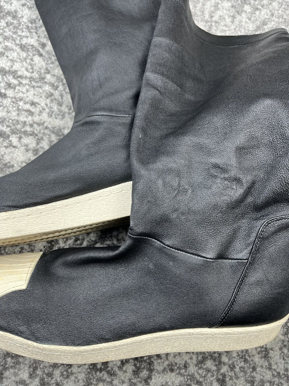 Adidas SS15 Rick Owens Adidas Superstar Sock Runner Shell Sneaker | Grailed