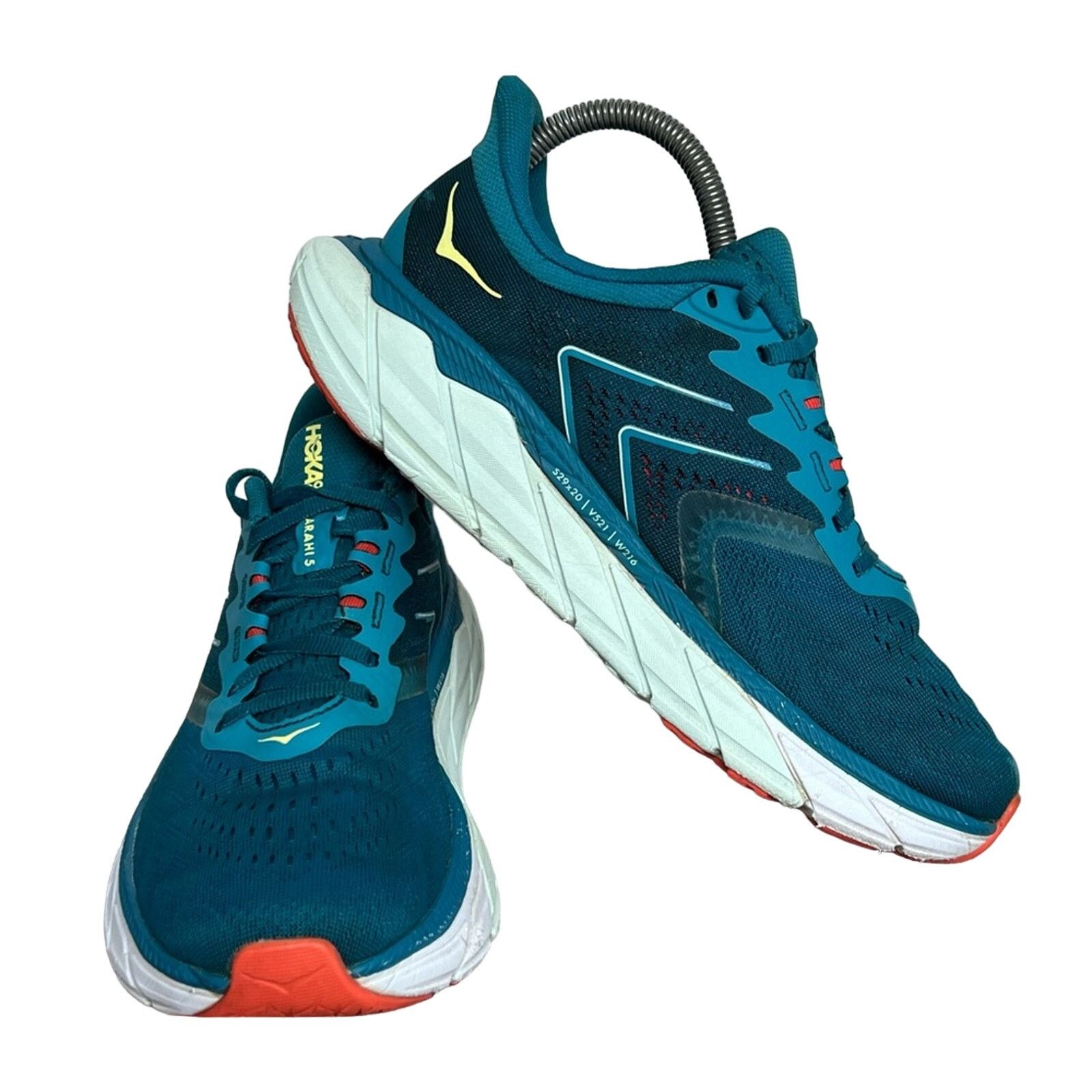 Hoka HOKA ONE ONE ARAHI 5 Womens Shoes Mosaic Blue Luminary Green Size US 7.5 / IT 37.5 - 3 Thumbnail