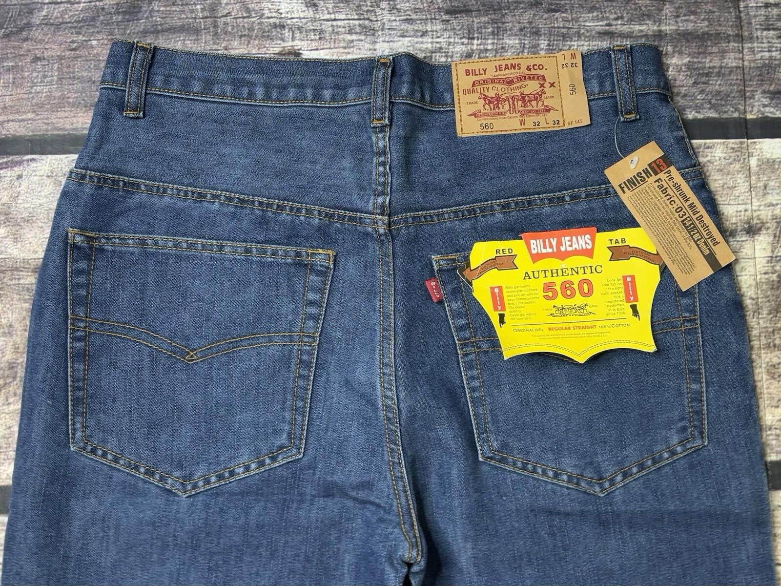 Denim & Co. VTG Billy Jeans & Co Denim Jeans Men's 32x32 Red Tab 560 Size US 32 / EU 48 - 9 Thumbnail