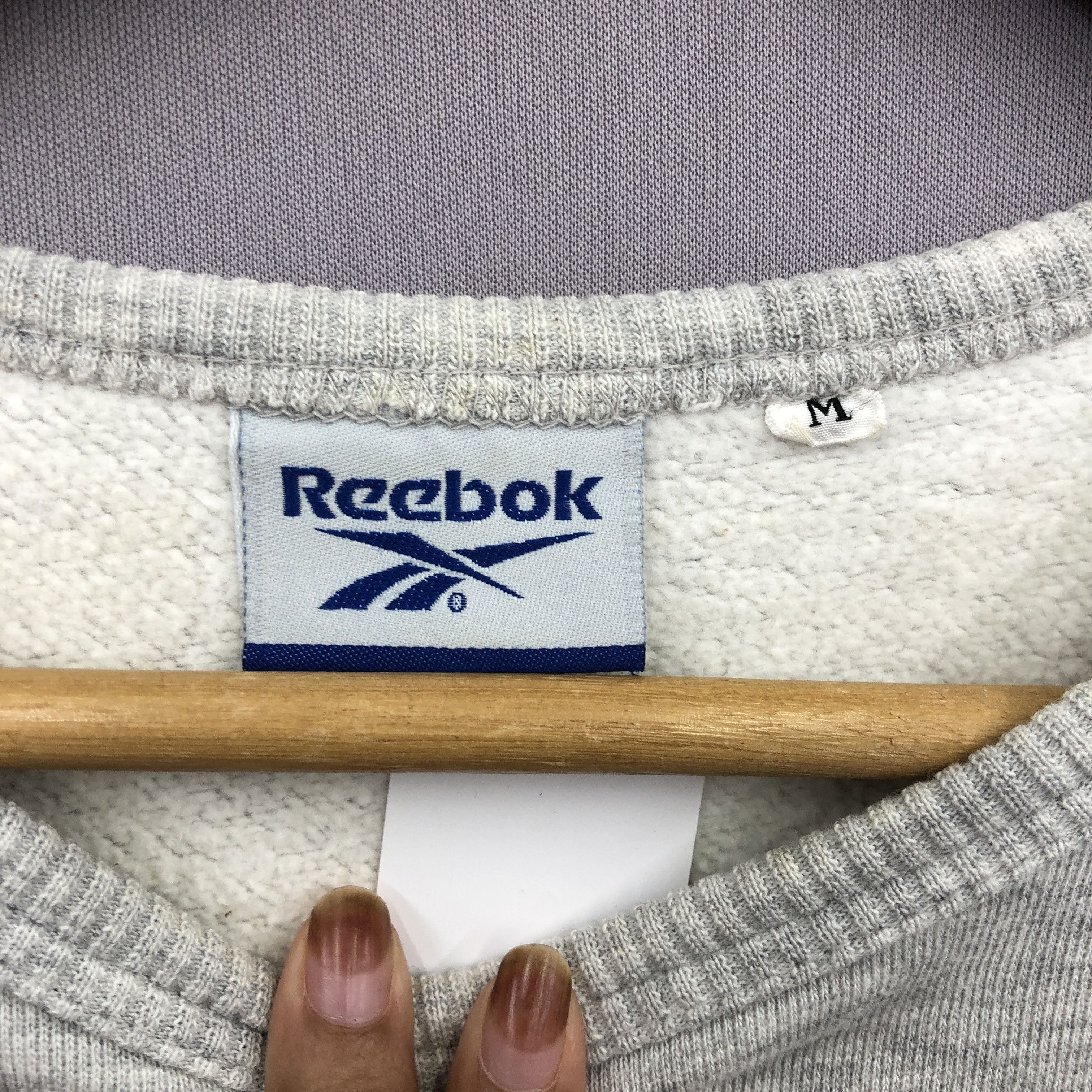 Reebok × Vintage Vintage Reebok Sweater Big Logo Sweatshirt Jumper Size US M / EU 48-50 / 2 - 6 Thumbnail
