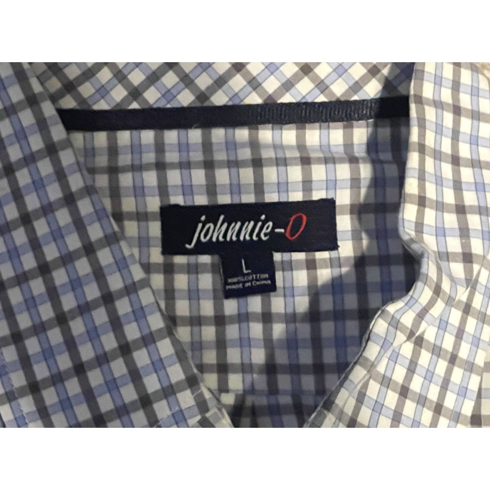 johnnie-O johnnie-O Shirt Mens Large Button-Down Plaid Long Sleeve Casual Cotton Size US L / EU 52-54 / 3 - 4 Thumbnail