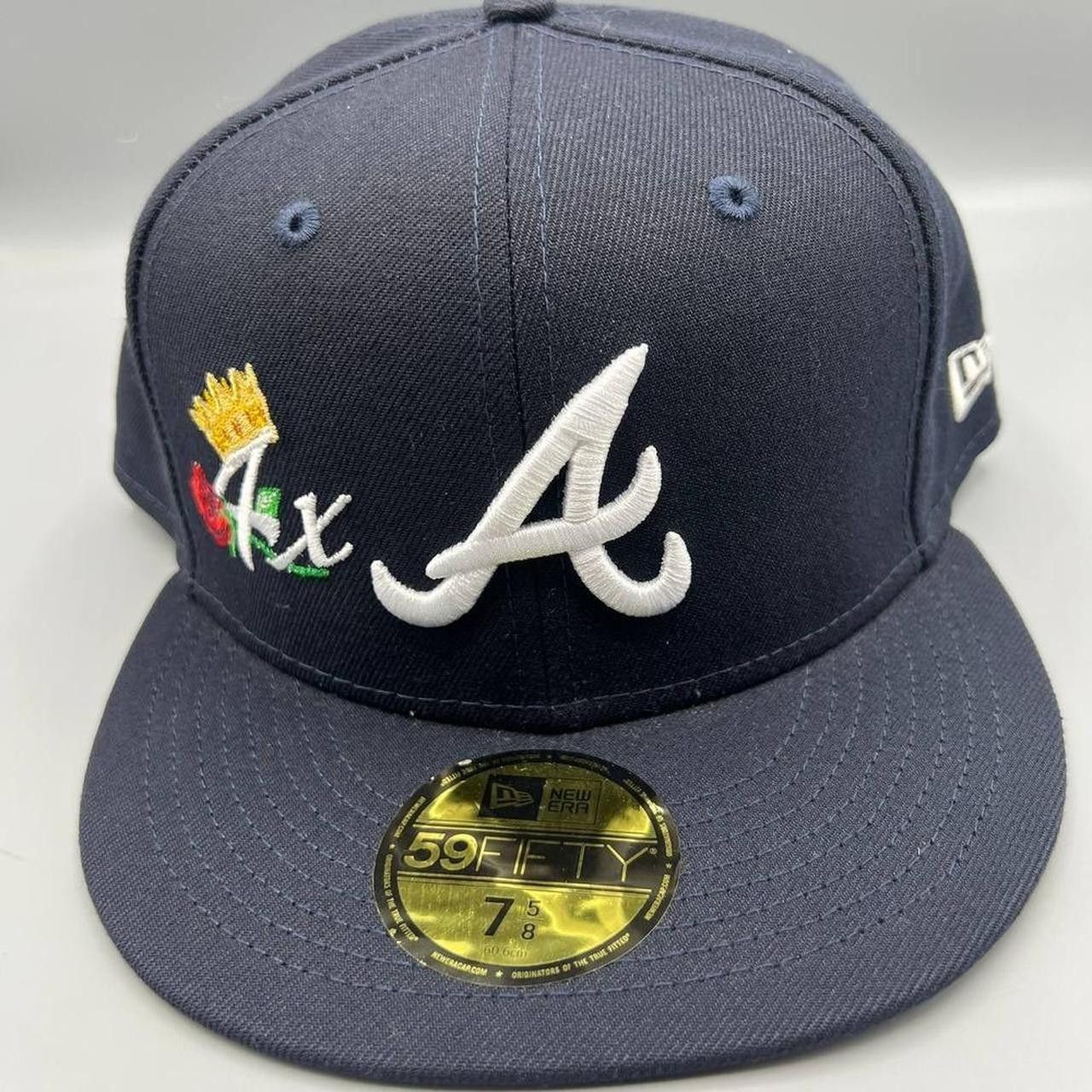 New Era Atlanta Braves Hat Men 7 5/8 Floral 59Fifty New Era Fitted Size ONE SIZE - 1 Thumbnail