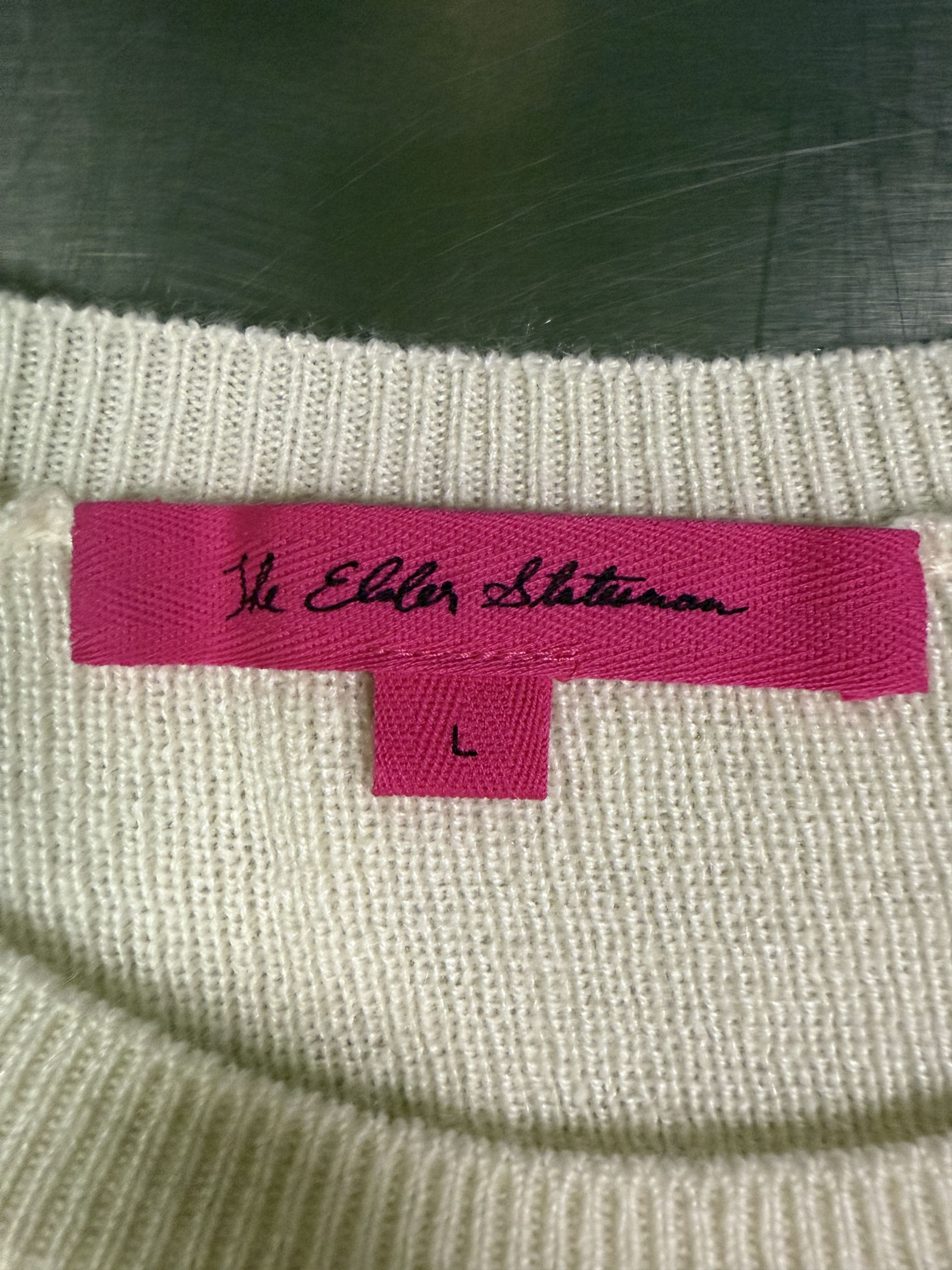 The Elder Statesman $495 The Elder Statesman Delicash White Fitted Tee Size L / US 10 / IT 46 - 8 Thumbnail