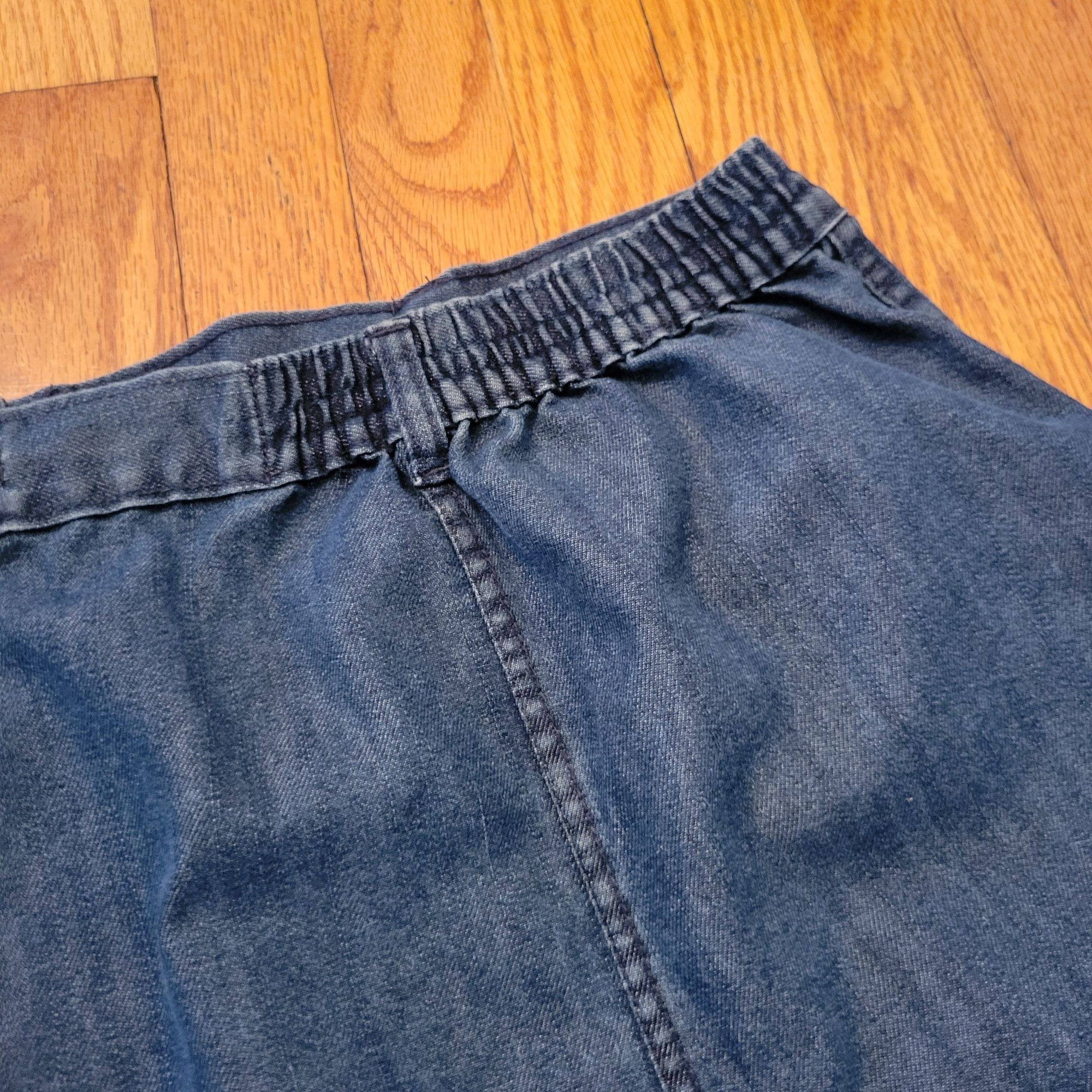 Other Roamans 30W Denim A Line Skirt Blue Jean Maxi Full Modest Ye Size 42" / US 20 - 3 Thumbnail