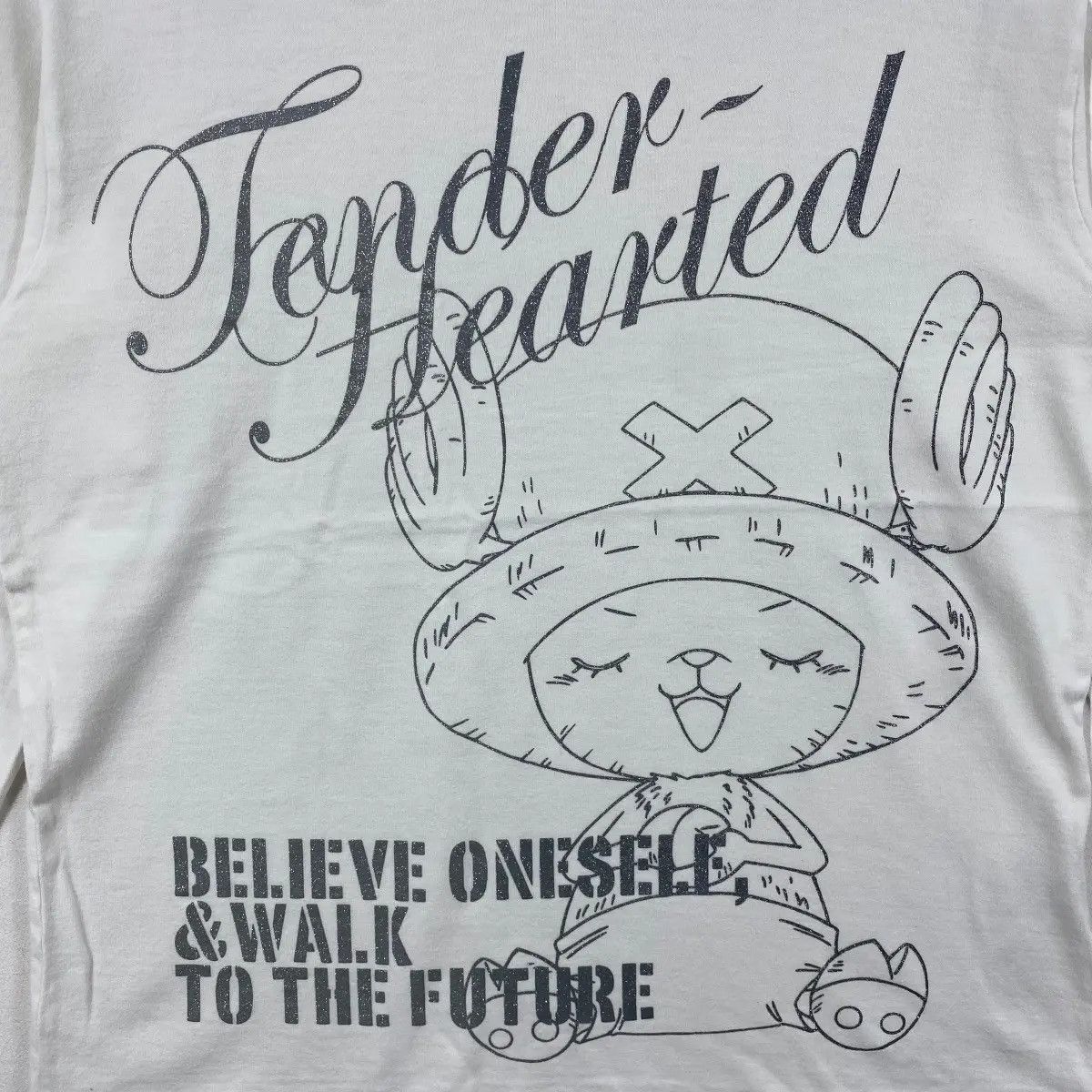 Anime Vintage 00's ONE PIECE Tony Tony Chopper Anime Graphic Size US M / EU 48-50 / 2 - 2 Thumbnail