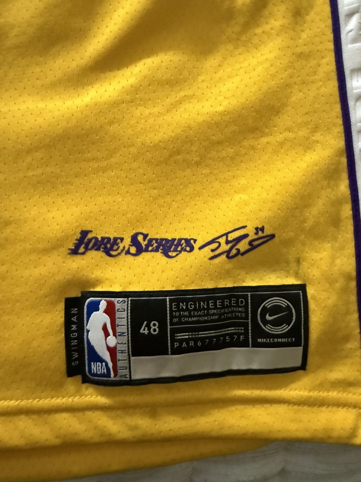 Nike Nike Lakers Swingman Anthony Davis City Edition Jersey Size US L / EU 52-54 / 3 - 10 Thumbnail