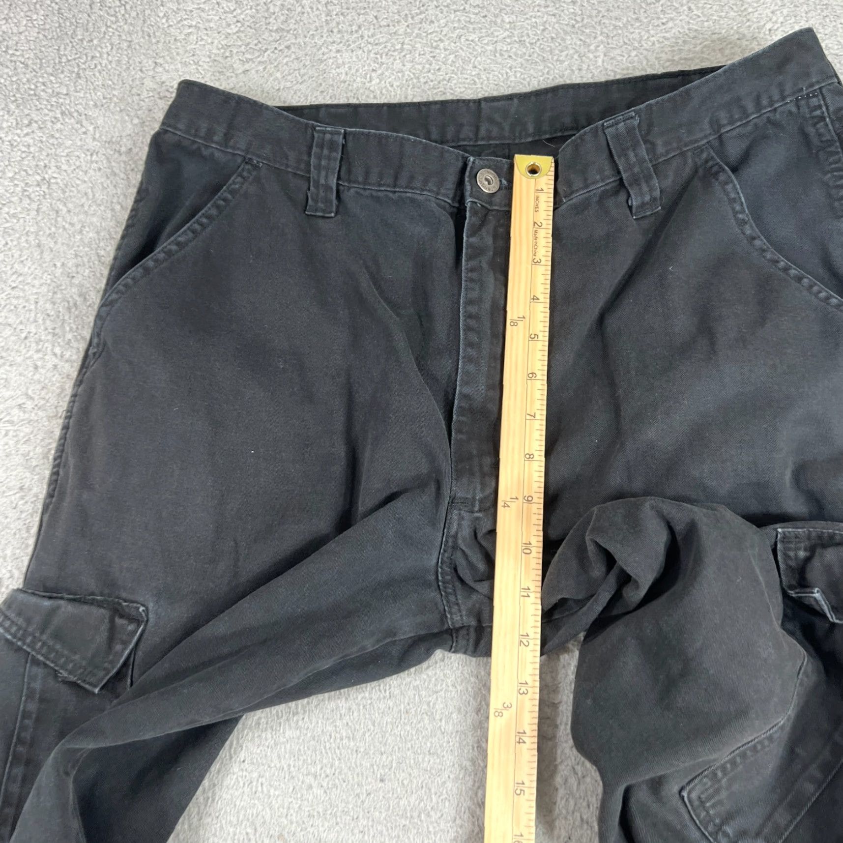 Wrangler Wrangler Cargo Pants Mens 36x32 Black Relaxed Fit Utility Chino Skater Pants Size US 36 / EU 52 - 4 Thumbnail