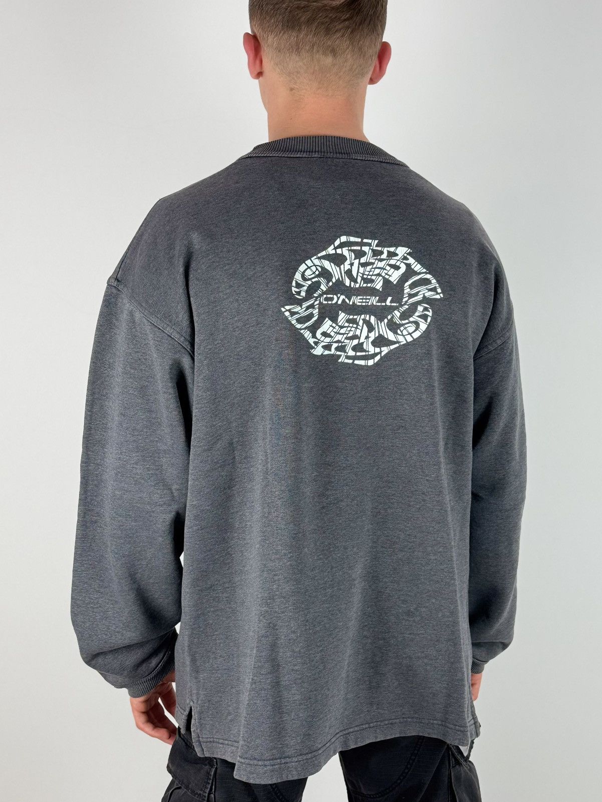 O'Neill × Vintage 1995 Vintage O’Neill Big Logo Oversized Long Sleeve Size US M / EU 48-50 / 2 - 2 Thumbnail