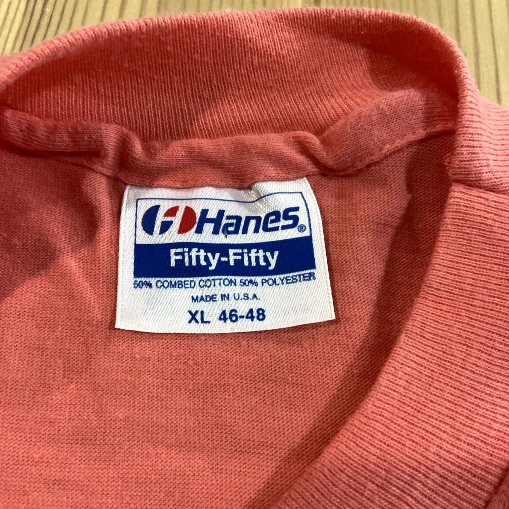Hanes VINTAGE Sacramento South Fork River Coloma Map T Shirt XL Hanes Men 90s 90s Shirt Pink Col leless Crew Neck Short Sleeve Cotton Size XL Size US XL / EU 56 / 4 - 3 Thumbnail