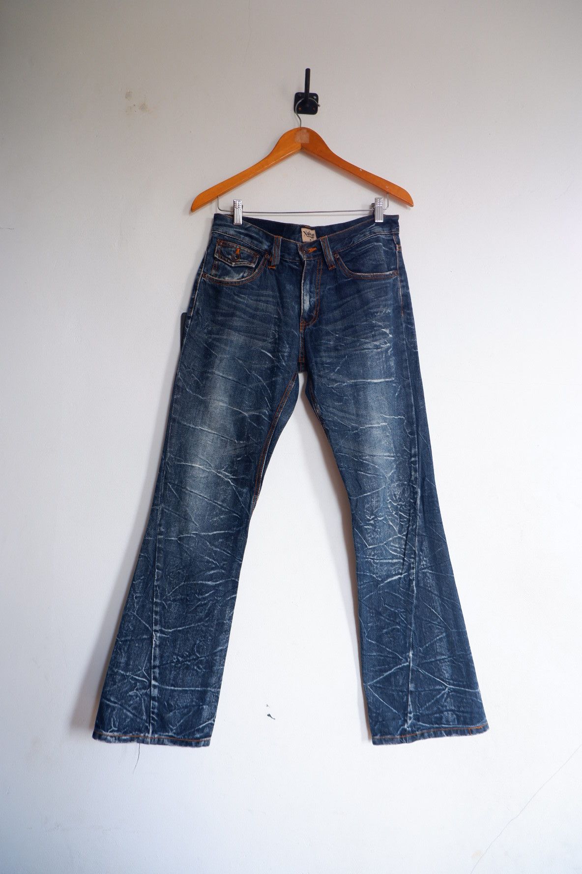 Tornado Mart Vintage Nylaus Flare Stud Jeans Size US 31 - 2 Thumbnail