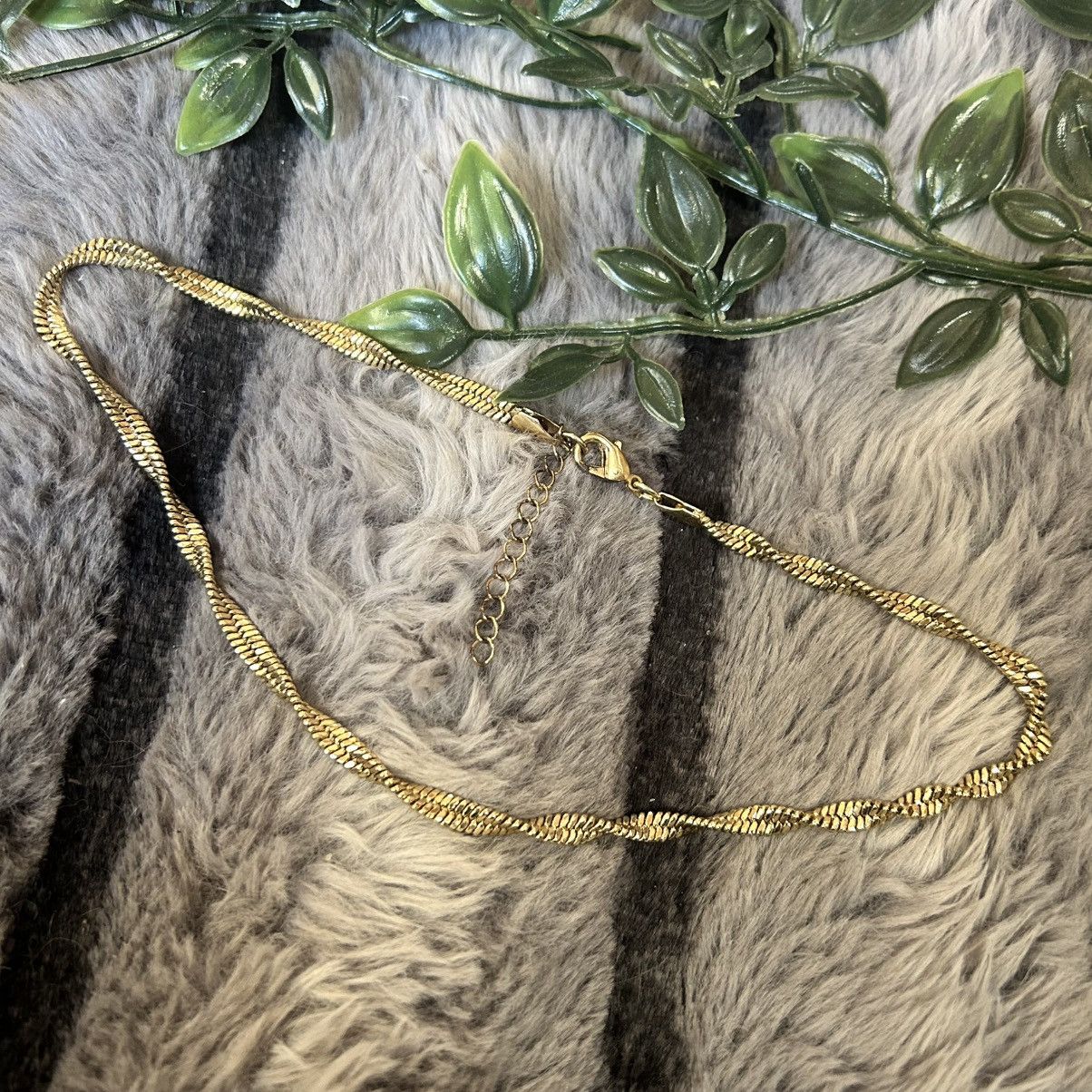 Vintage Vintage 80s gold plated twisted chain necklace Size ONE SIZE - 7 Thumbnail