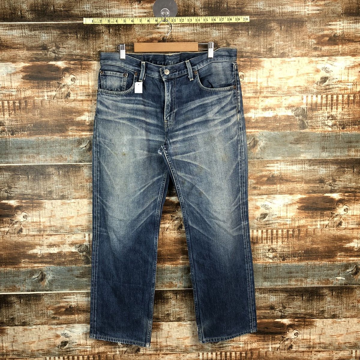 Levi's DL Levis 502 selvedge Blue Denim Pants #C128 Size US 34 / EU 50 - 1 Thumbnail