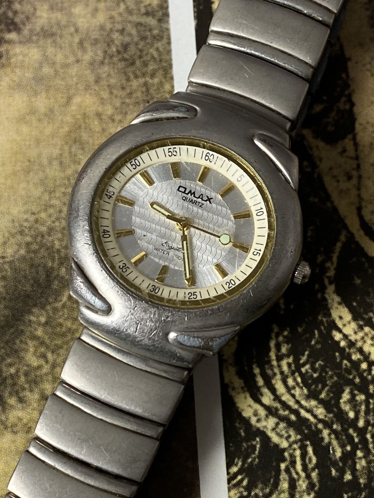 Japanese Brand Vintage Omax Crystal Futuristic Space Age Steel Watch Size ONE SIZE - 6 Thumbnail