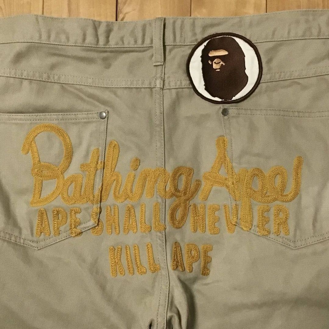 Bape BAPE Champion embroidered pants a bathing ape NIGO ★size M Size US 32 / EU 48 - 3 Thumbnail