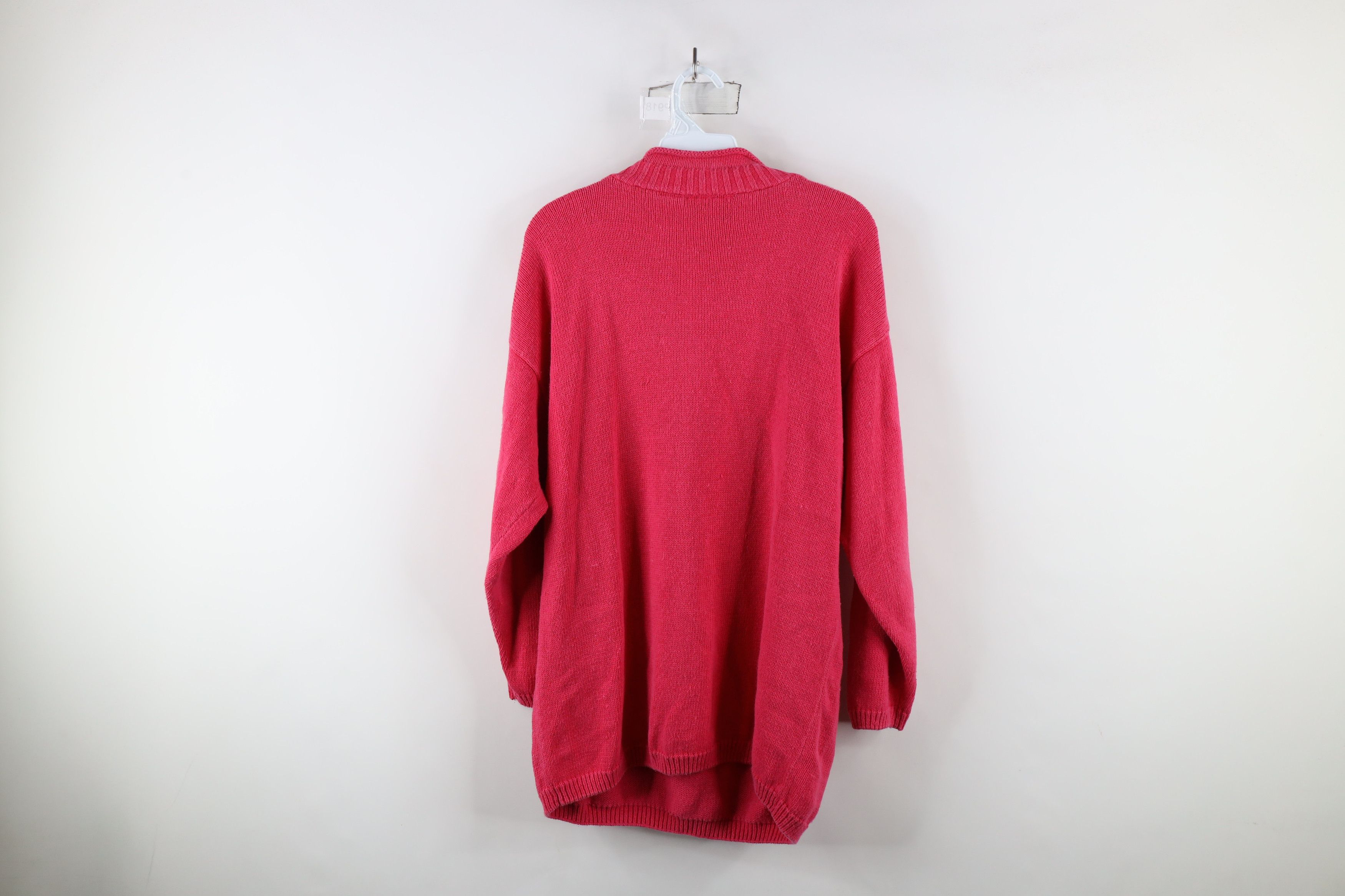 Vintage Vintage 90s Streetwear Abstract Flower Marled Knit Sweater Size M / US 6-8 / IT 42-44 - 8 Thumbnail