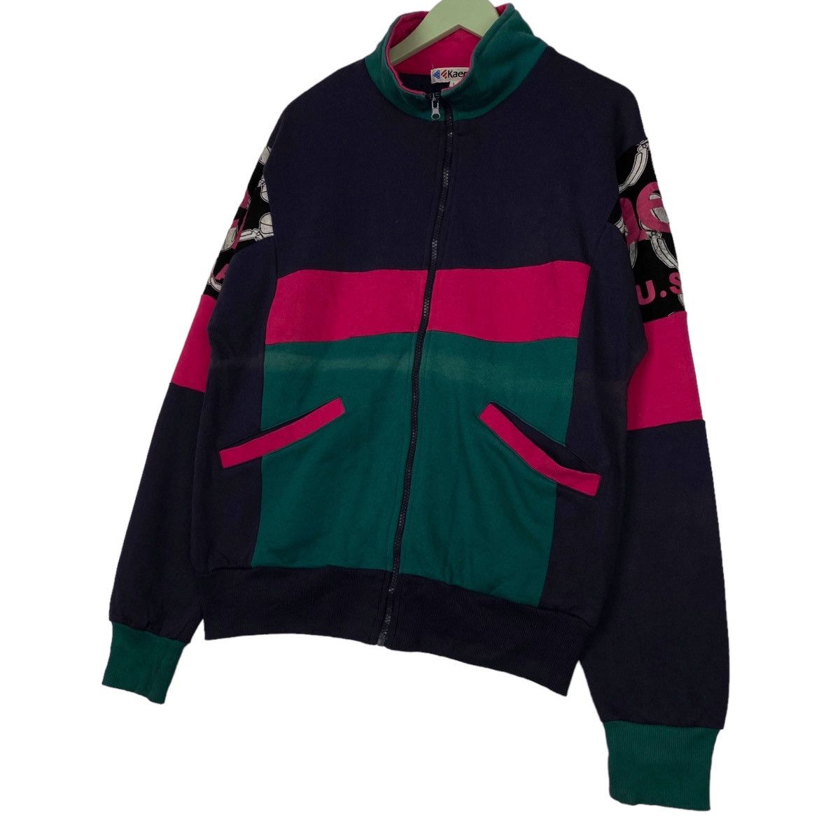 Vintage Vintage Kaepa Sweater Full Zip Half Print On The Back Size L Size US L / EU 52-54 / 3 - 3 Thumbnail