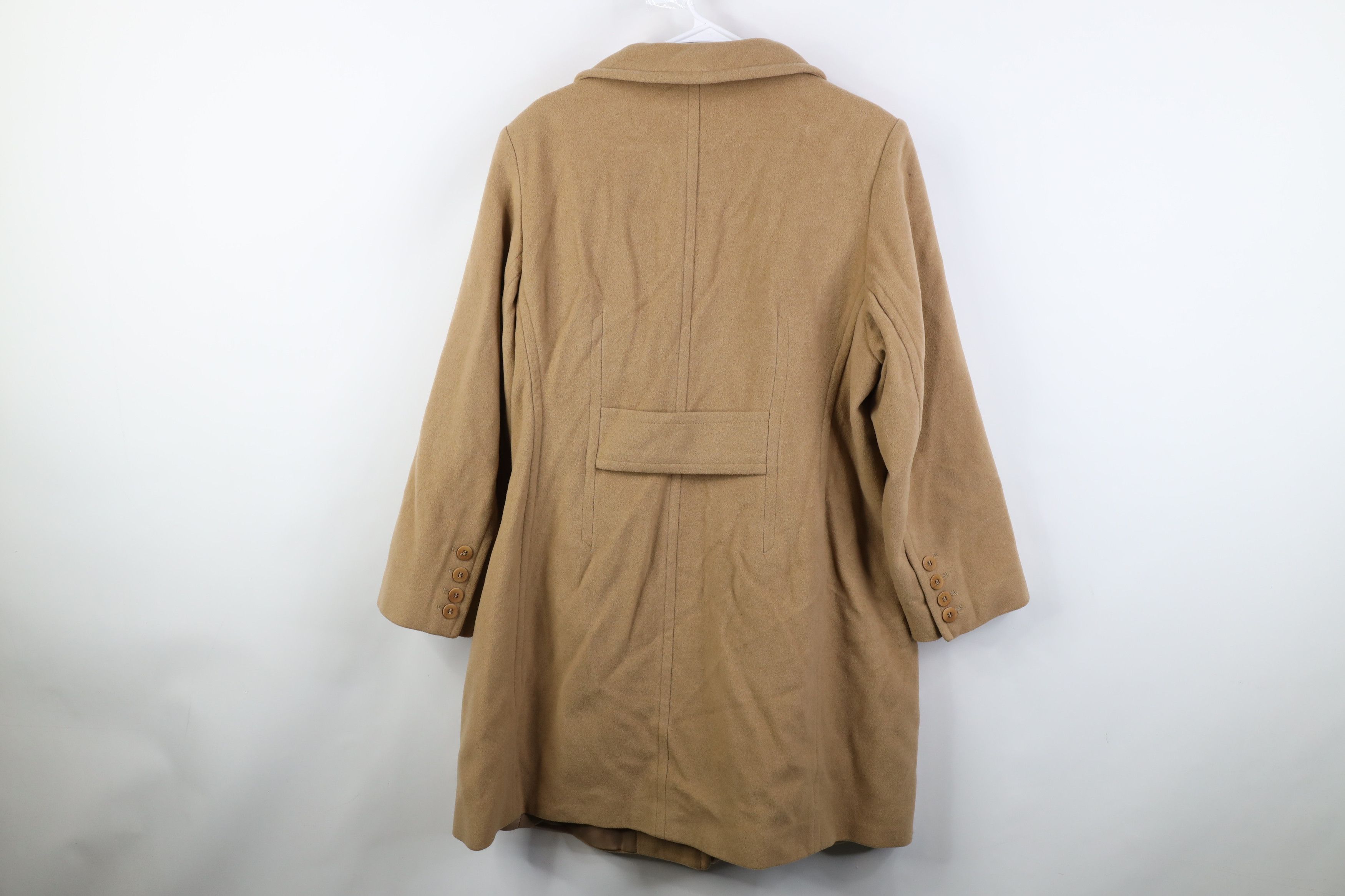 Vintage Vintage 90s Y2K Streetwear Overcoat Jacket Khaki Beige Size XXL / US 16-18 / IT 52-54 - 14 Thumbnail