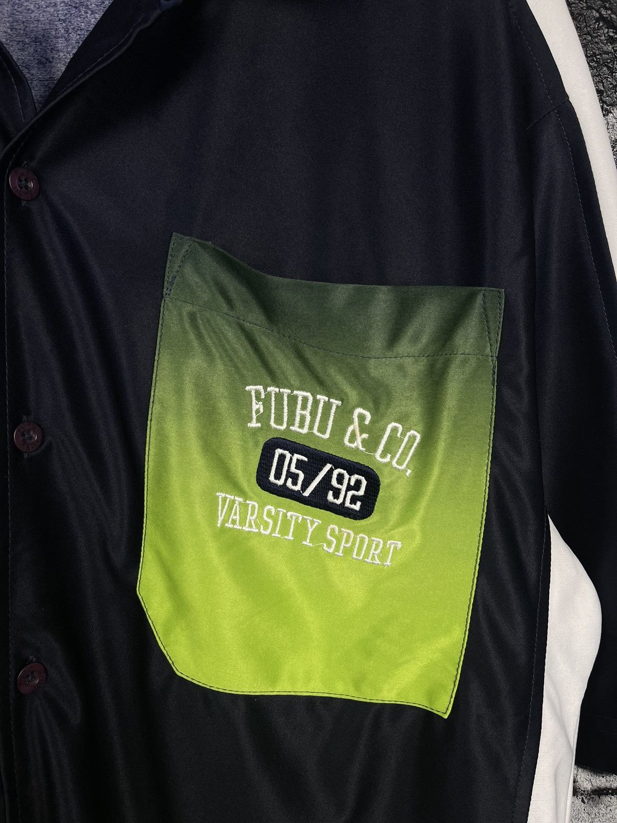 Fubu × Vintage Y2K Fubu Varsity Sport Crazy Shirt Men’s Size S Size US S / EU 44-46 / 1 - 8 Thumbnail