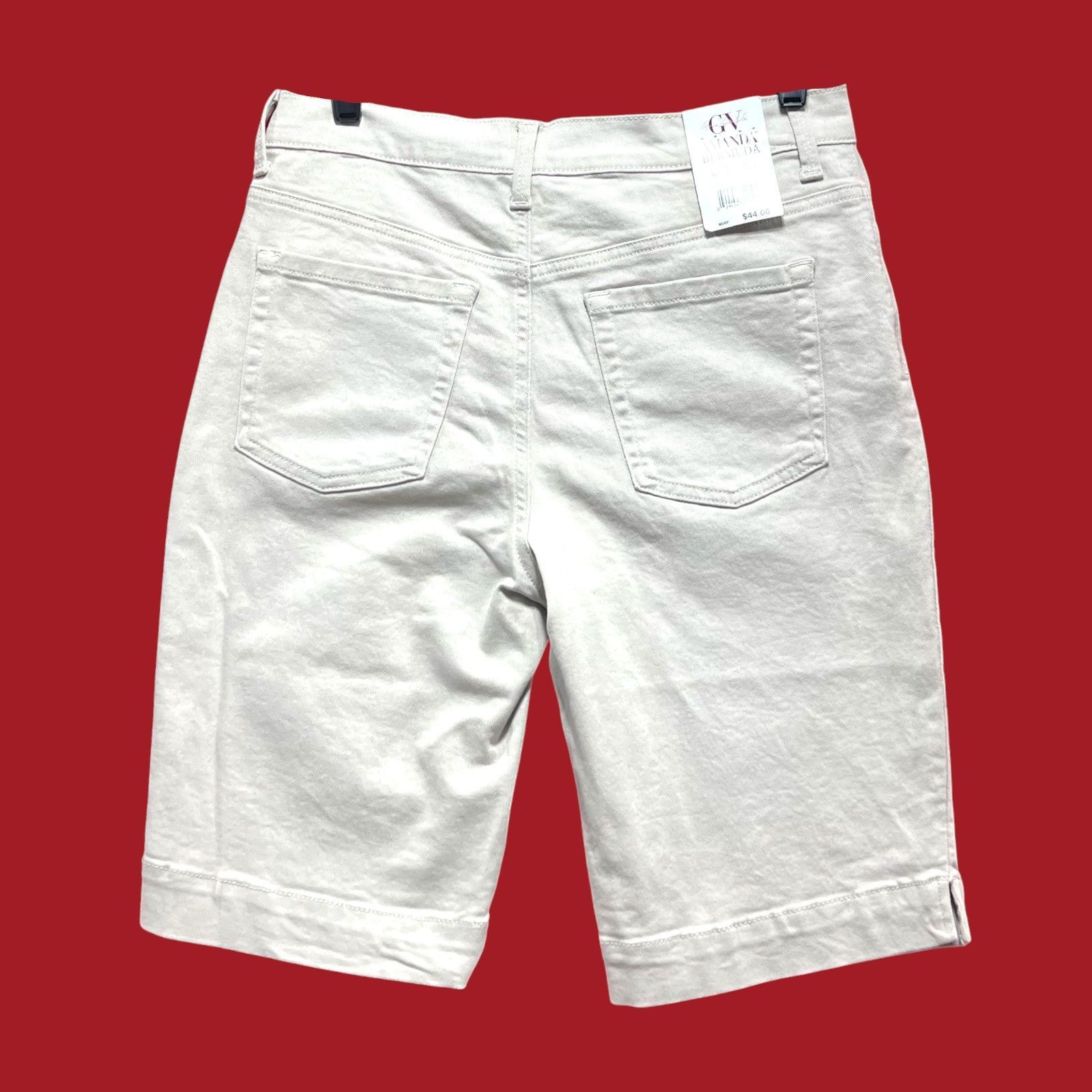 Other Amanda - Women's Classic Rise Stretch Bermuda Shorts - With/ Size 28" / US 6 / IT 42 - 2 Thumbnail