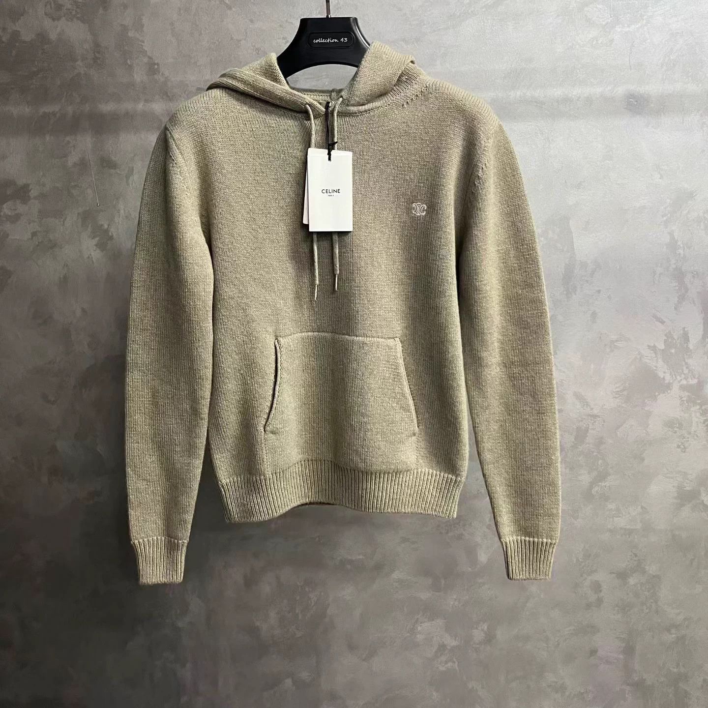 Other Celine Sand Beige Logo-embroidered Hooded Sweater XS Size US XS / EU 42 / 0 - 1 Thumbnail