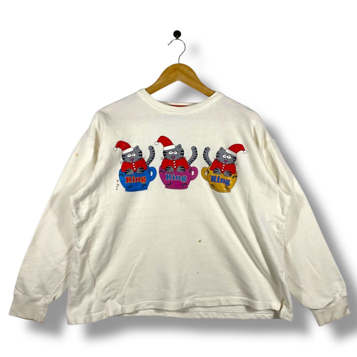 Vintage Vintage 90's Bi-Way Crazy Shirts Hawaii Crewneck Sweatshirt Size US L / EU 52-54 / 3 - 1 Thumbnail