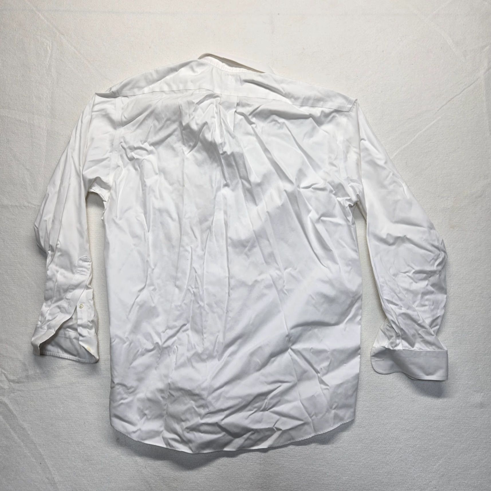 Jos. A. Bank VINTAGE Jos A Bank White Dress Shirt Men 100% Cotton Long Sleeve Size 16.5 Mens Size 42R - 6 Thumbnail