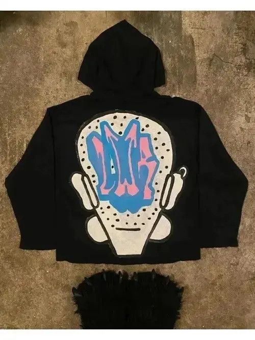 Japanese Brand × Vintage Punk Pattern Hot Printed Street Sweatshirt Hoodies Size US M / EU 48-50 / 2 - 3 Thumbnail