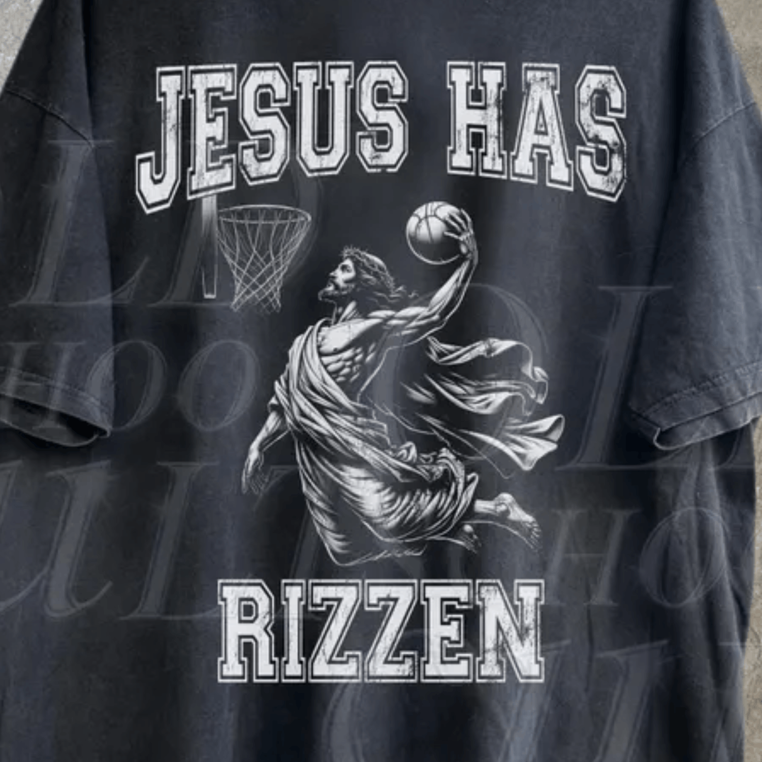 Japanese Brand × Vintage Jesus Has Rizzen Vintage 90s Shirt, Funny Jesus Shirt Size US L / EU 52-54 / 3 - 2 Thumbnail