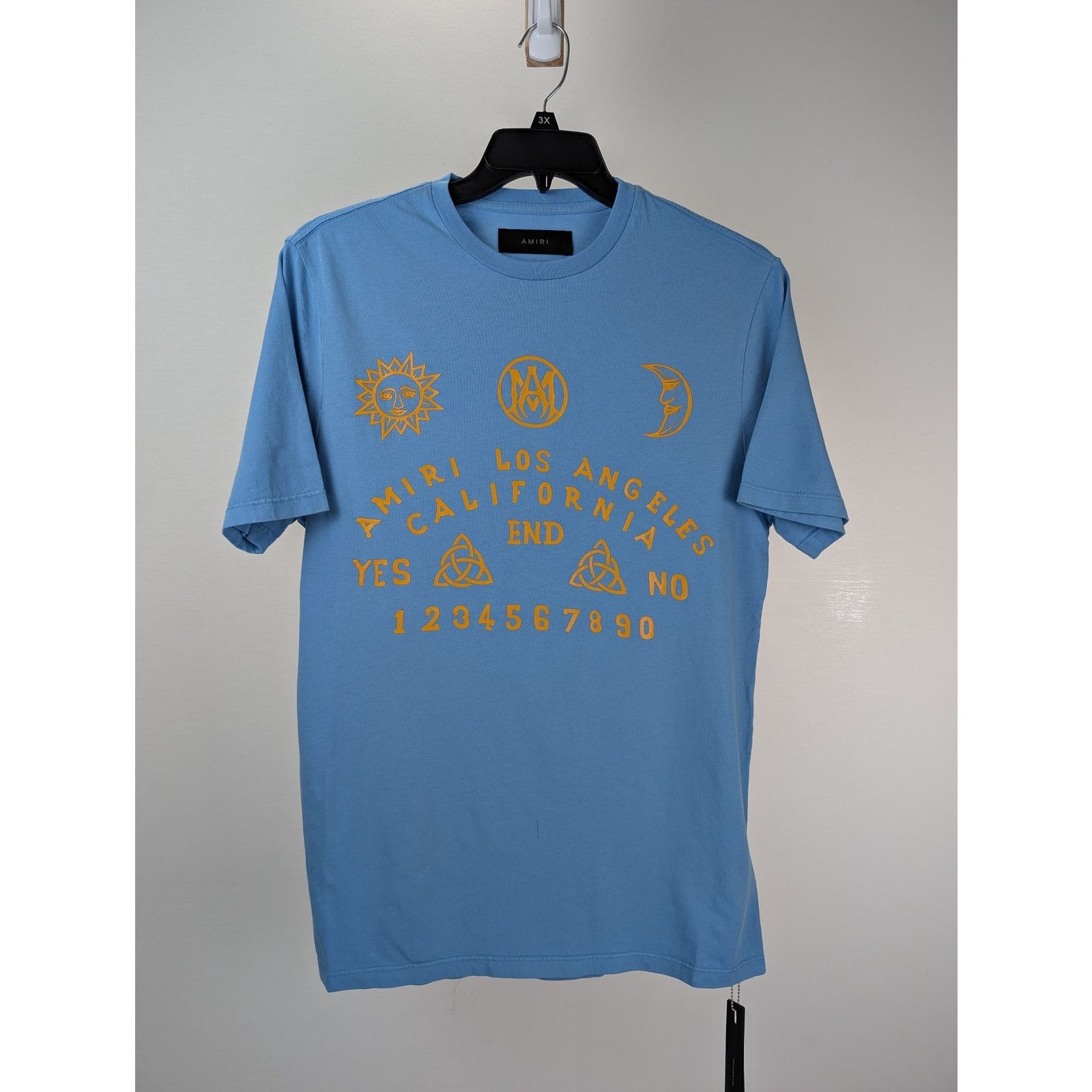 Amiri o1rshd1 Ouija Board Tee T-Shirt in Carolina Blue Size US XL / EU 56 / 4 - 1 Thumbnail