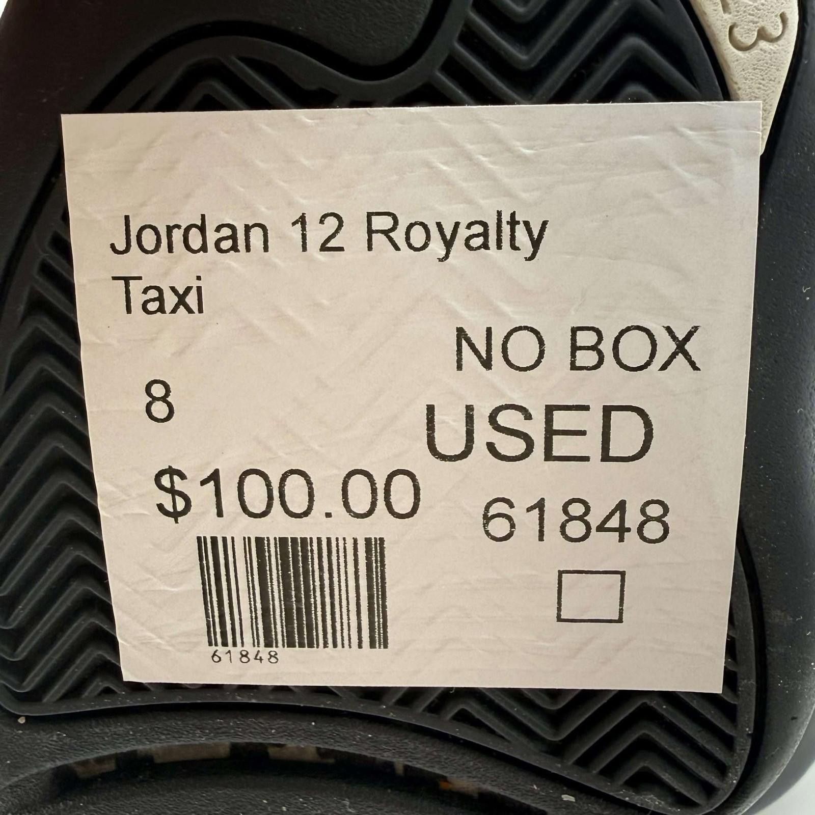 Jordan Brand Jordan 12 Royalty Taxi 8 Used No Box CT8013-170 Size US 8 / EU 41 - 8 Thumbnail