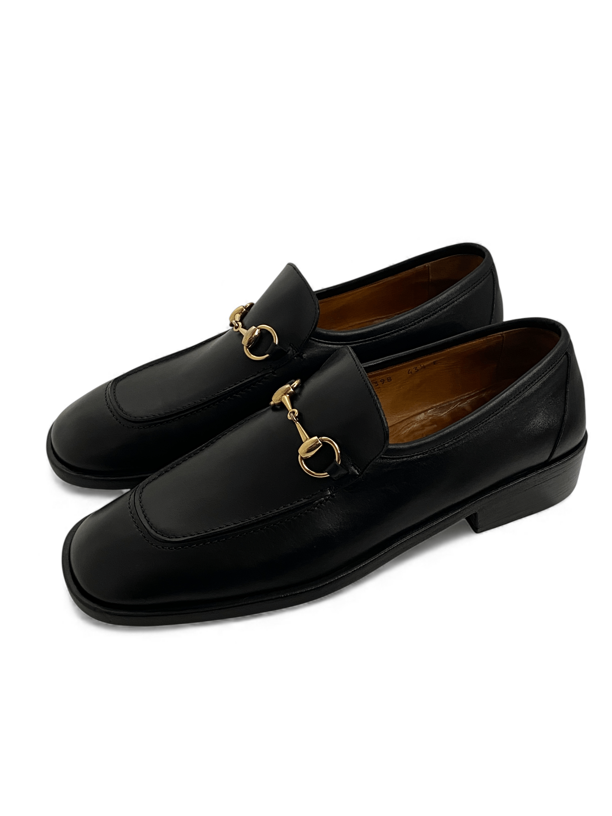 Gucci Gucci Horsebit GG Classic Dress Black Leather Loafers Shoes Size US 10.5 / EU 43-44 - 1 Thumbnail
