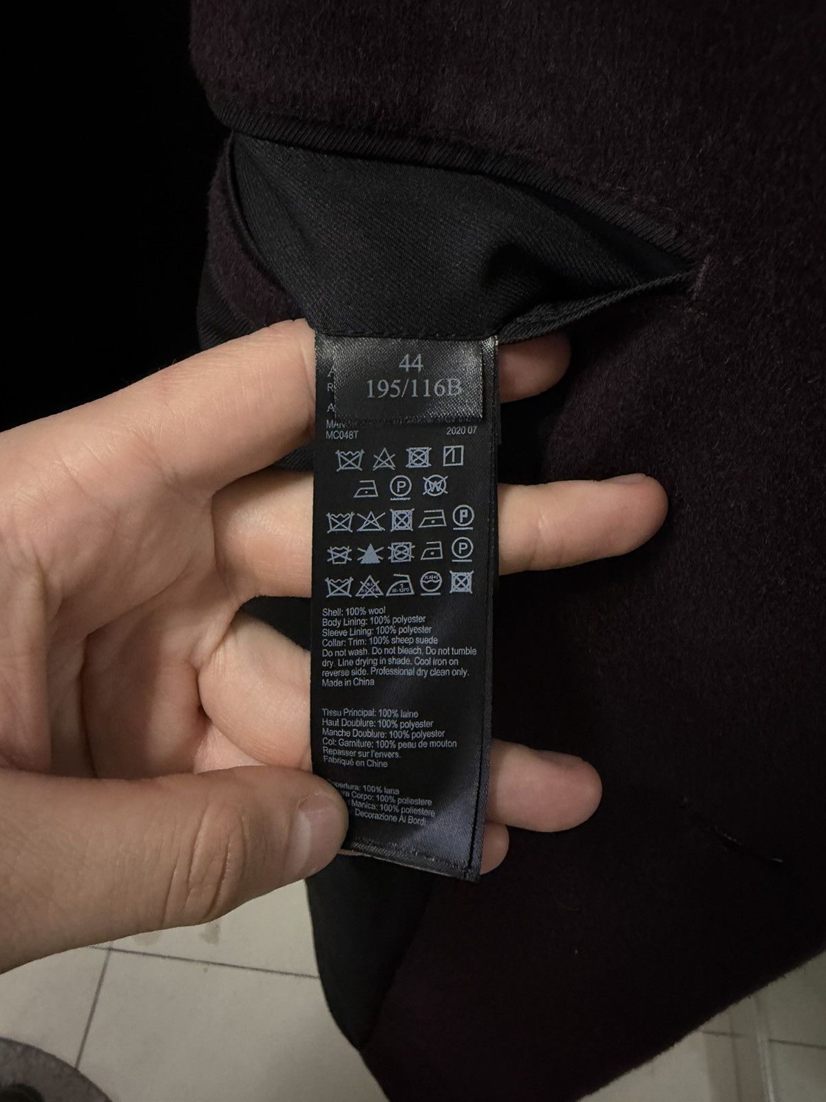 Allsaints AllSaints wool manor coat jacket dark garnet size S-M Size US S / EU 44-46 / 1 - 21 Thumbnail